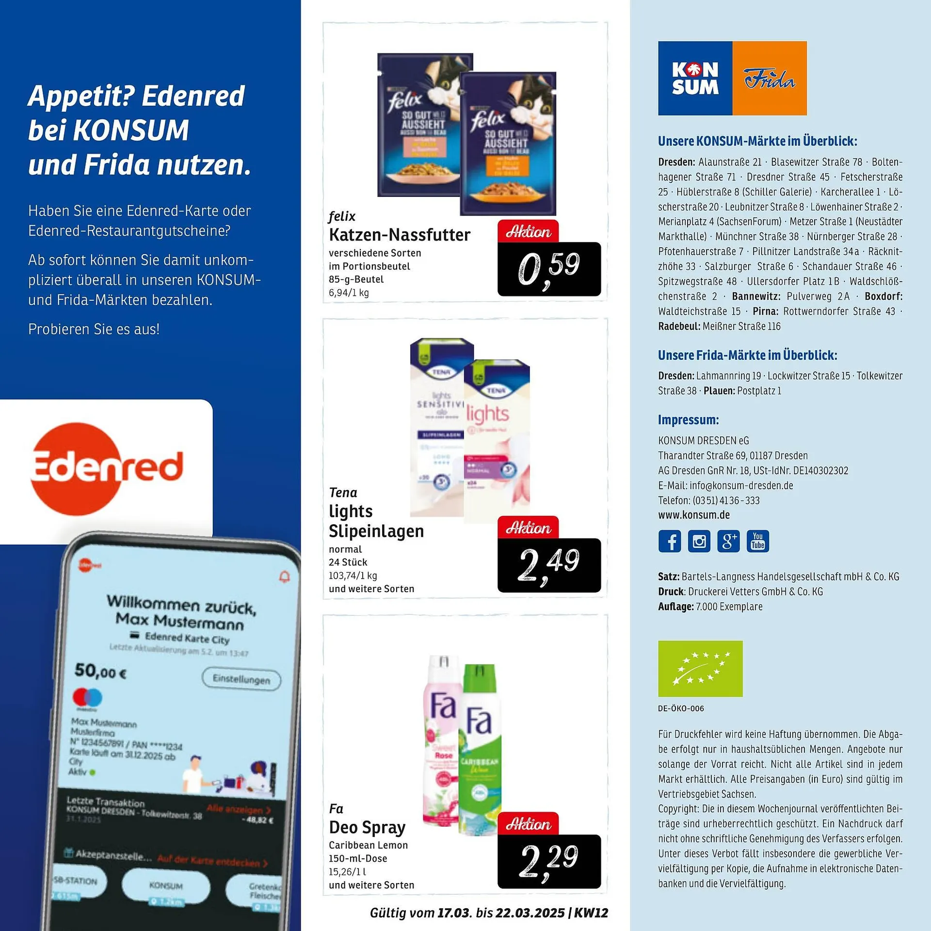 KONSUM Prospekt von 17. März bis 22. März 2025 - Prospekt seite 12