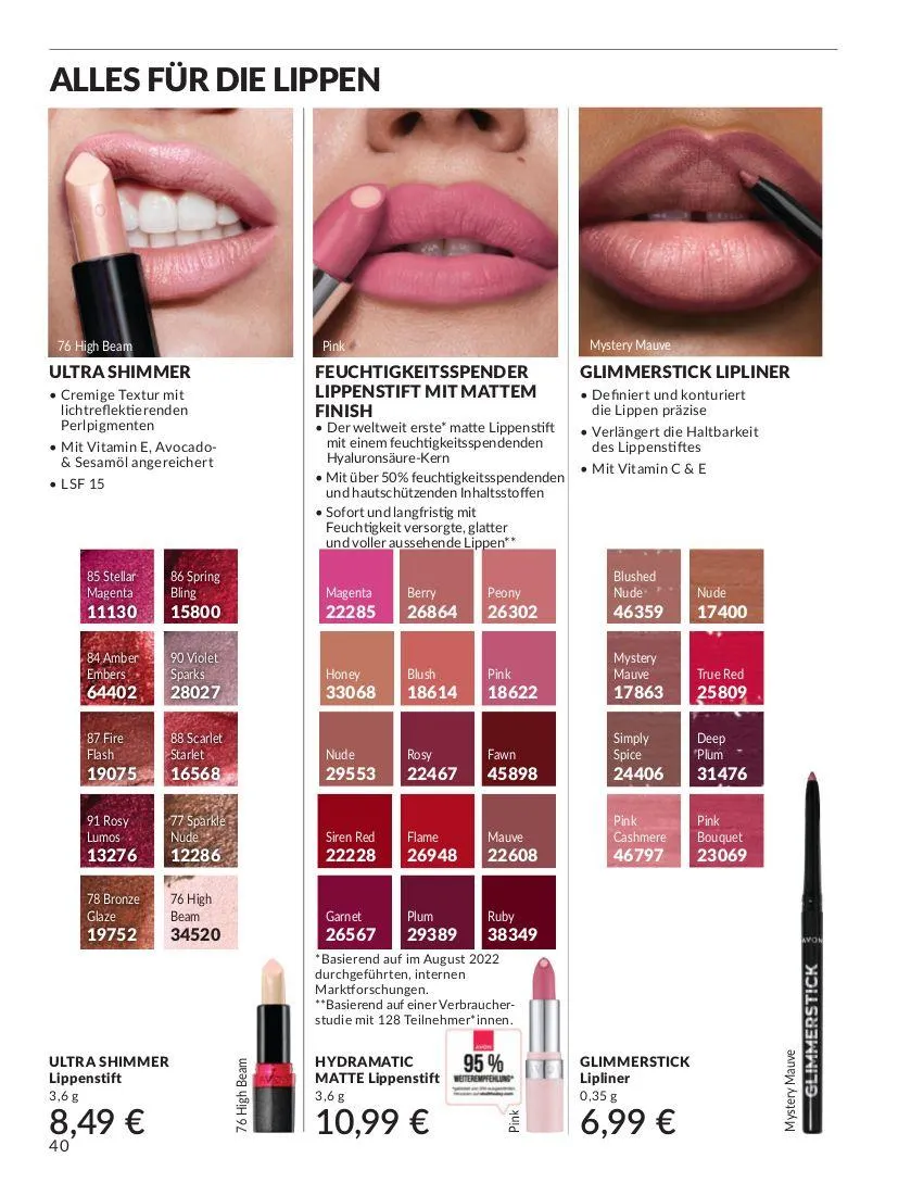 Avon Aktueller Prospekt von 9. Juli bis 23. Juli 2025 - Prospekt seite 40