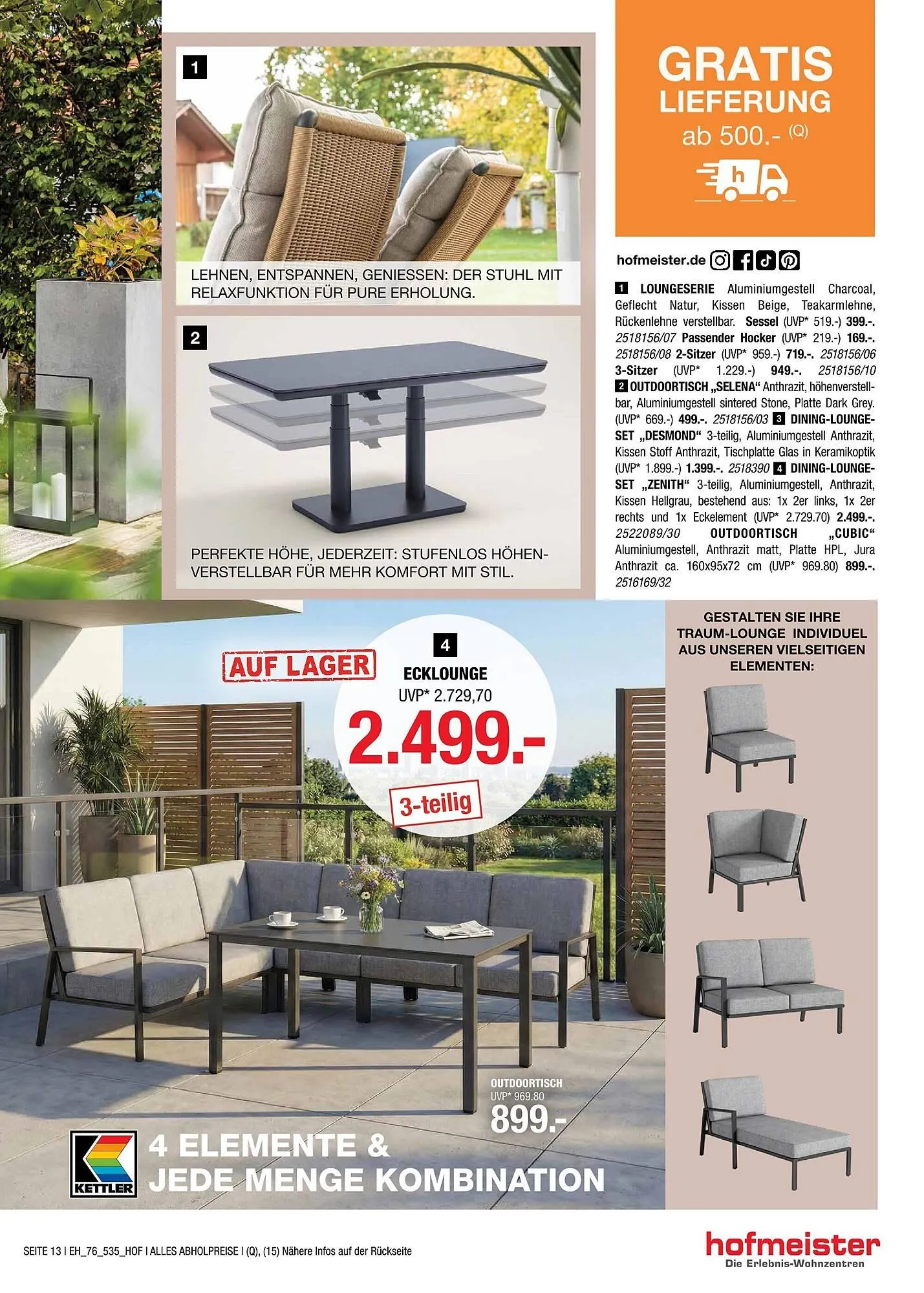 Hofmeister Prospekt von 8. April bis 5. Mai 2026 - Prospekt seite 13