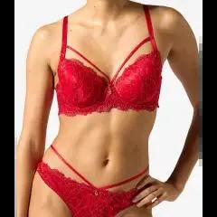 Roter BH Janina, verstellbare Träger