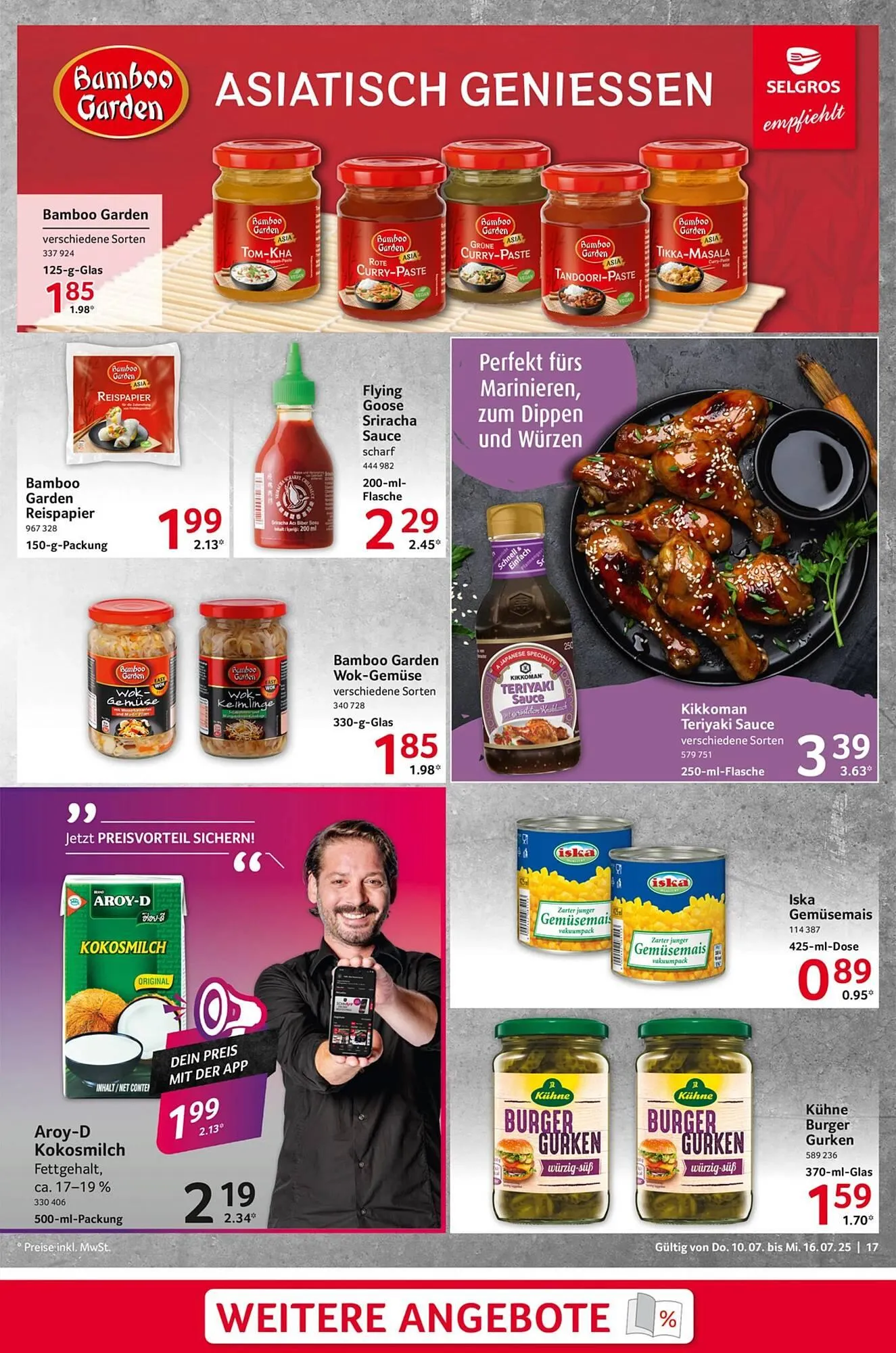 Selgros Prospekt von 10. Juli bis 17. Juli 2025 - Prospekt seite 17