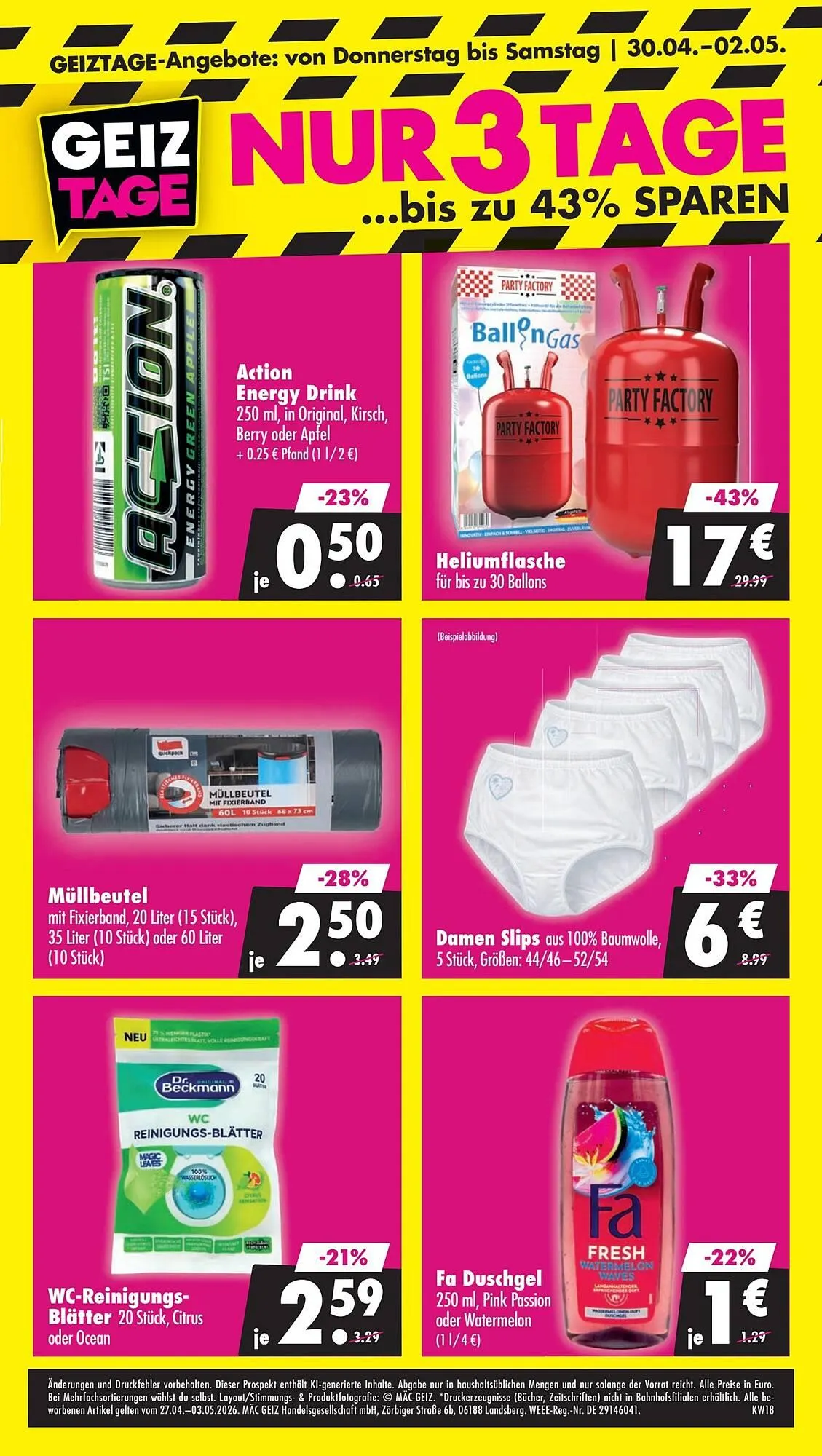Mäc Geiz Prospekt von 27. April bis 3. Mai 2026 - Prospekt seite 8