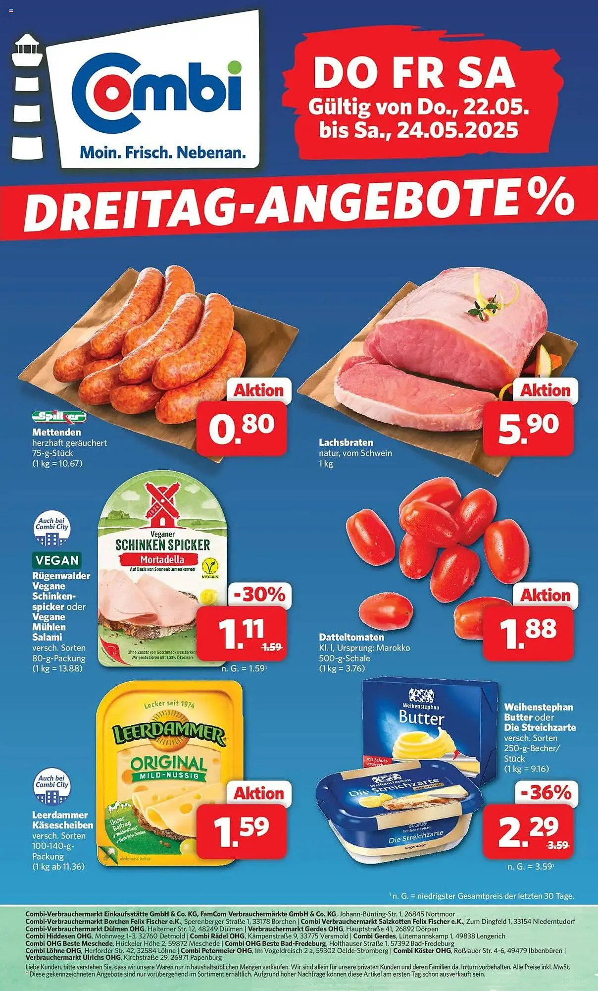 Combi Prospekt von 22. Mai bis 24. Mai 2025 - Prospekt seite 1