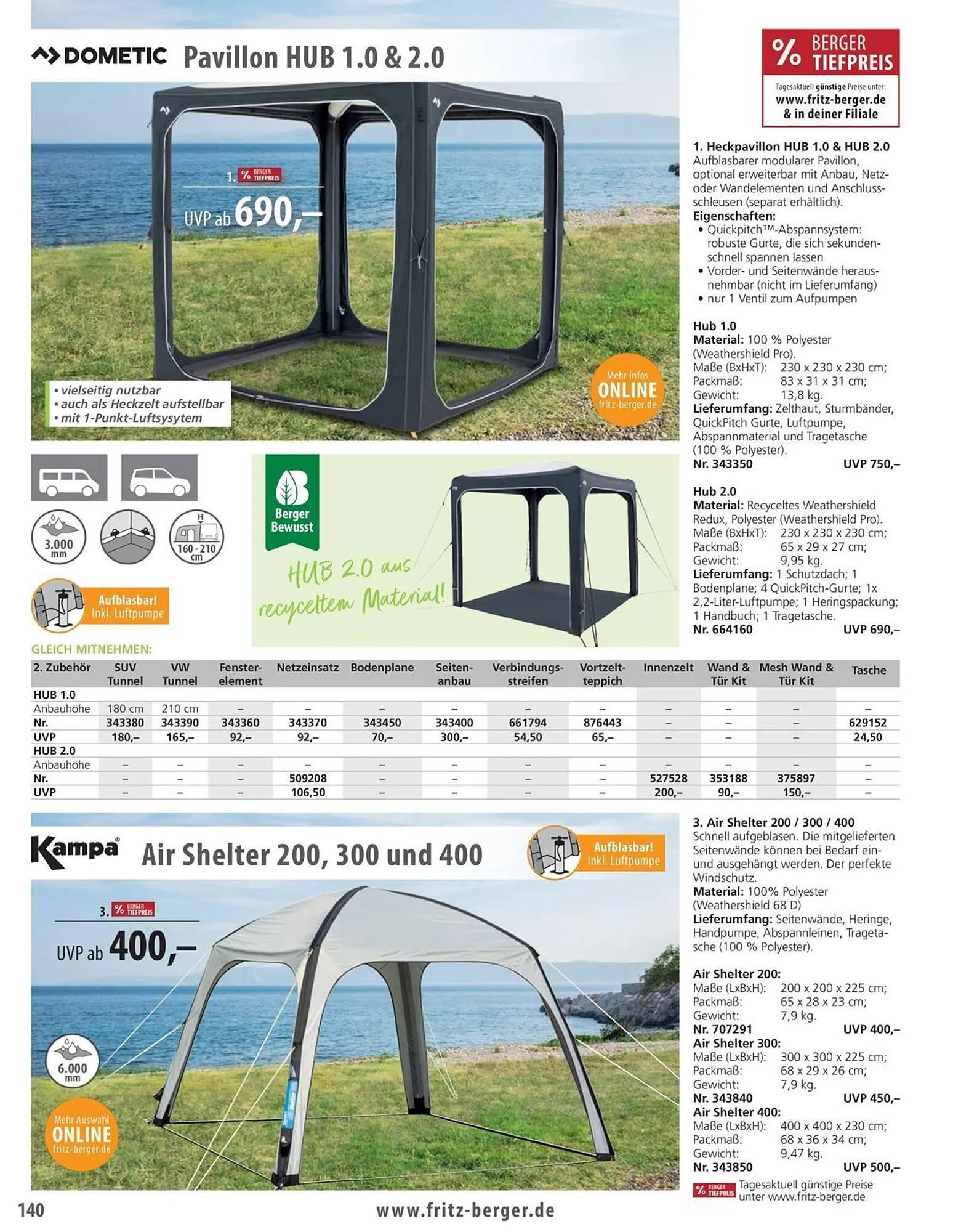 Fritz Berger Prospekt von 27. Mai bis 31. Dezember 2025 - Prospekt seite 140