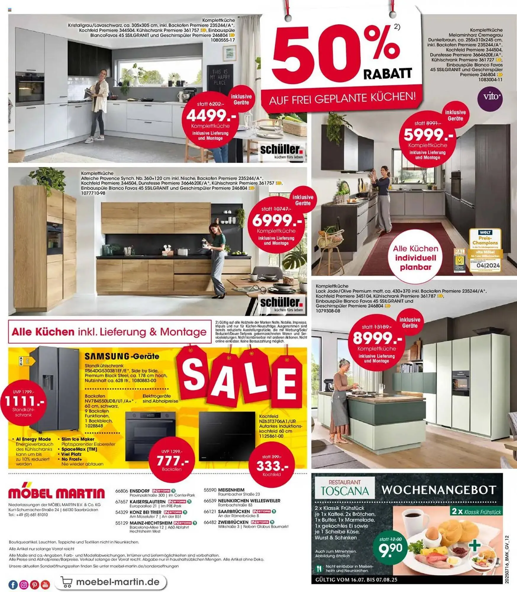 Möbel Martin Prospekt von 16. Juli bis 3. August 2025 - Prospekt seite 12