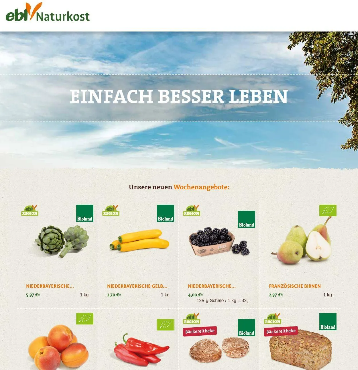 ebl Naturkos von 21. Juli bis 30. Juli 2025 - Prospekt seite 1