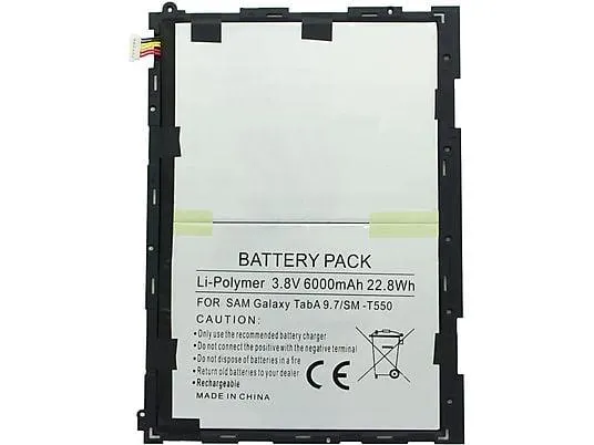 ACCUCELL Akku passend für den Samsung Galaxy Tab A 9.7 Akku LiPo - Lithium-Polymer Tablet-Akku, 6000 mAh