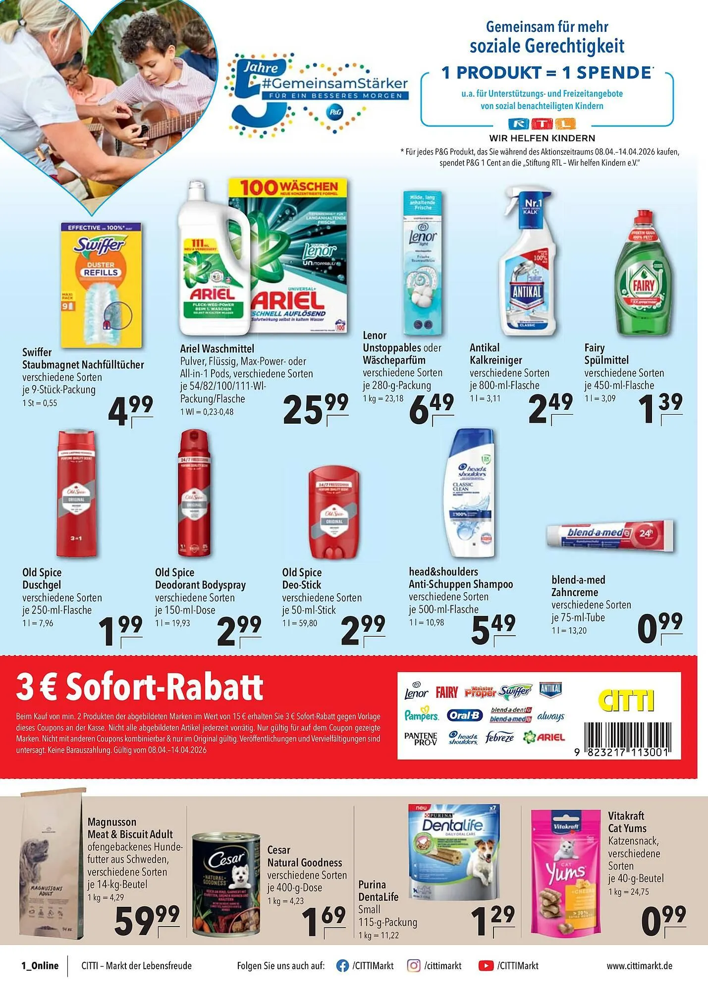CITTI Markt Prospekt von 8. April bis 14. April 2026 - Prospekt seite 14