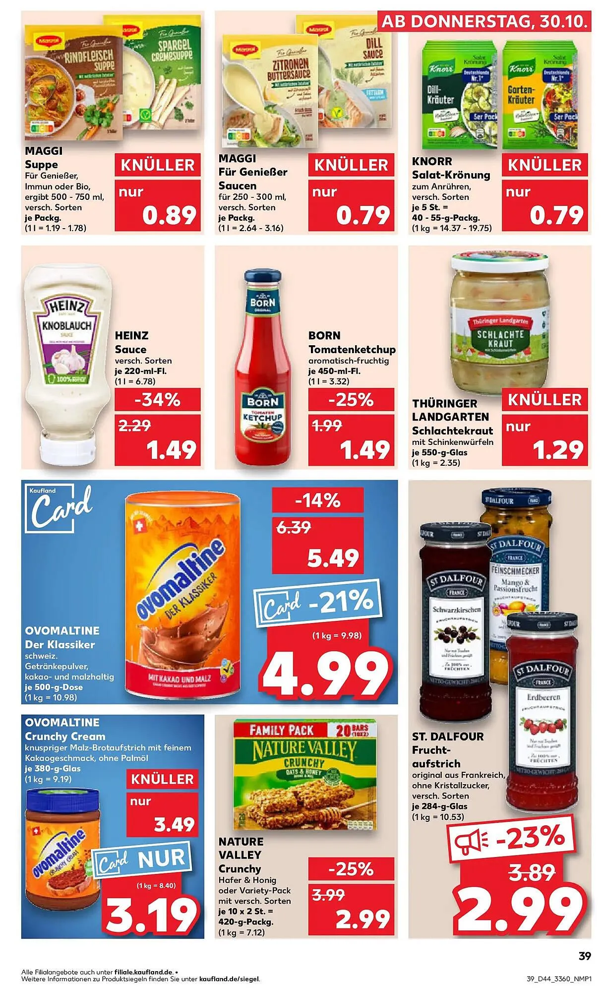 Kaufland Prospekt von 2. November bis 5. November 2025 - Prospekt seite 39
