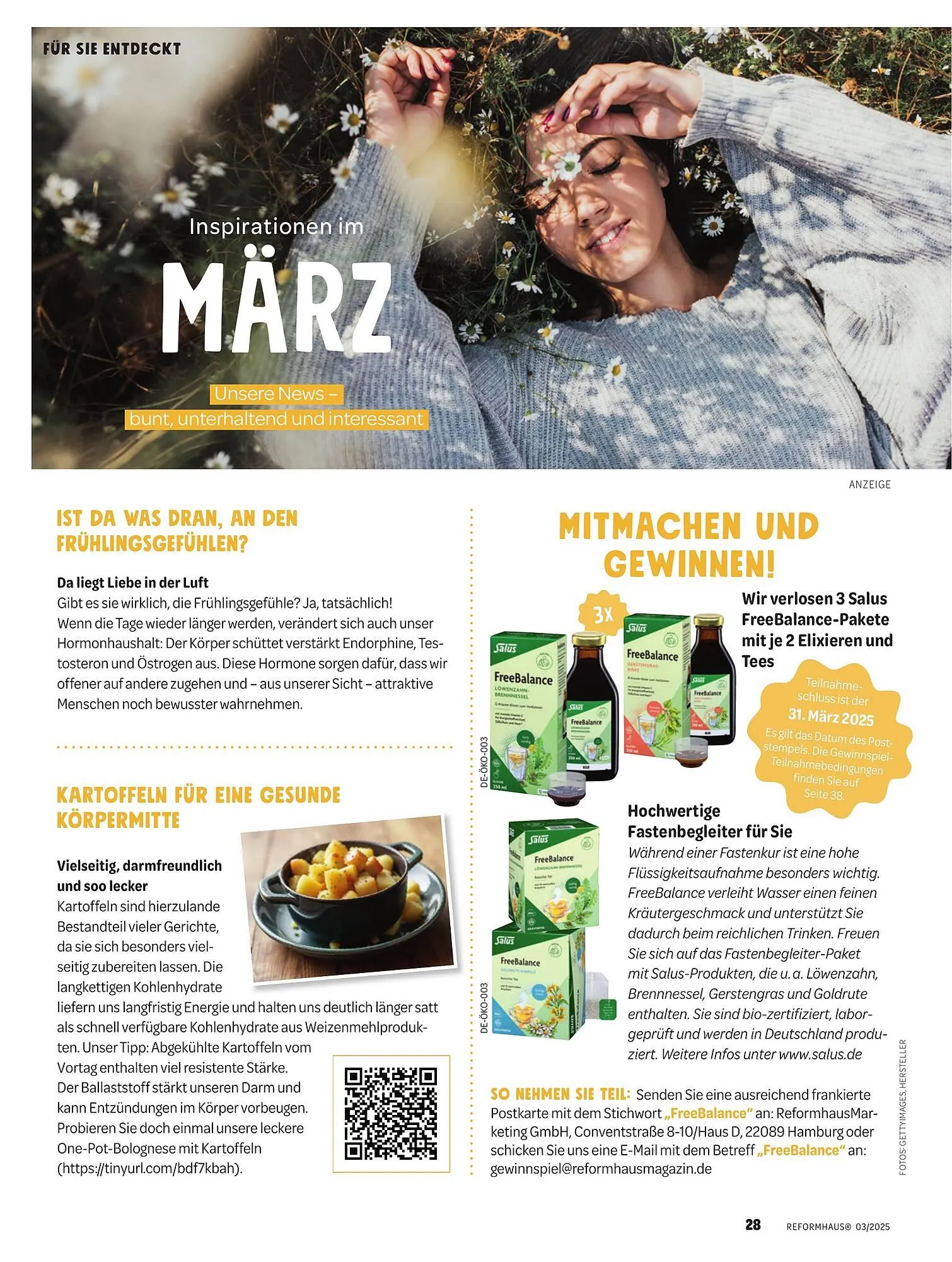 Reformhaus Prospekt von 1. März bis 31. März 2025 - Prospekt seite 28