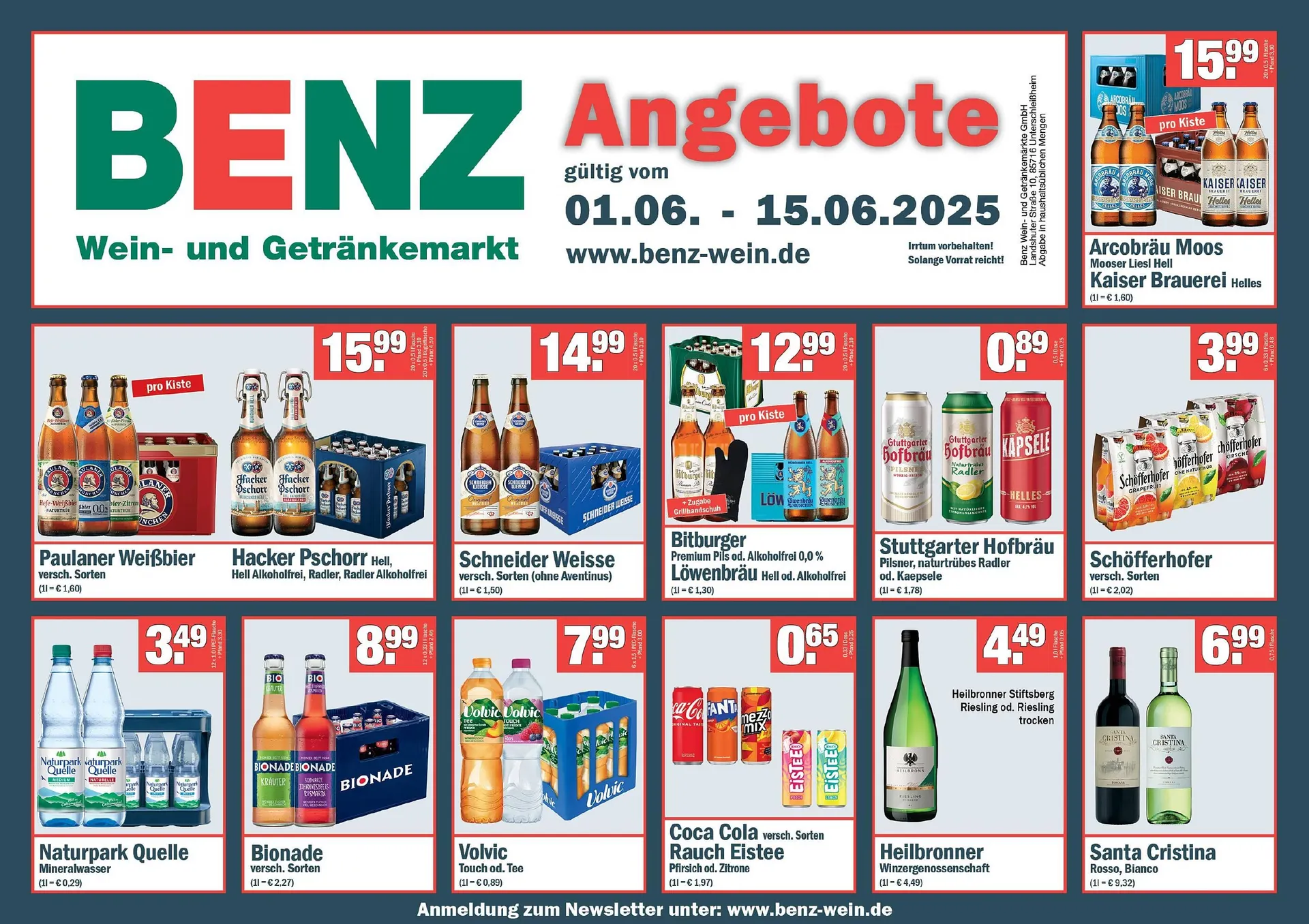 Benz Getränke Prospekt - 1