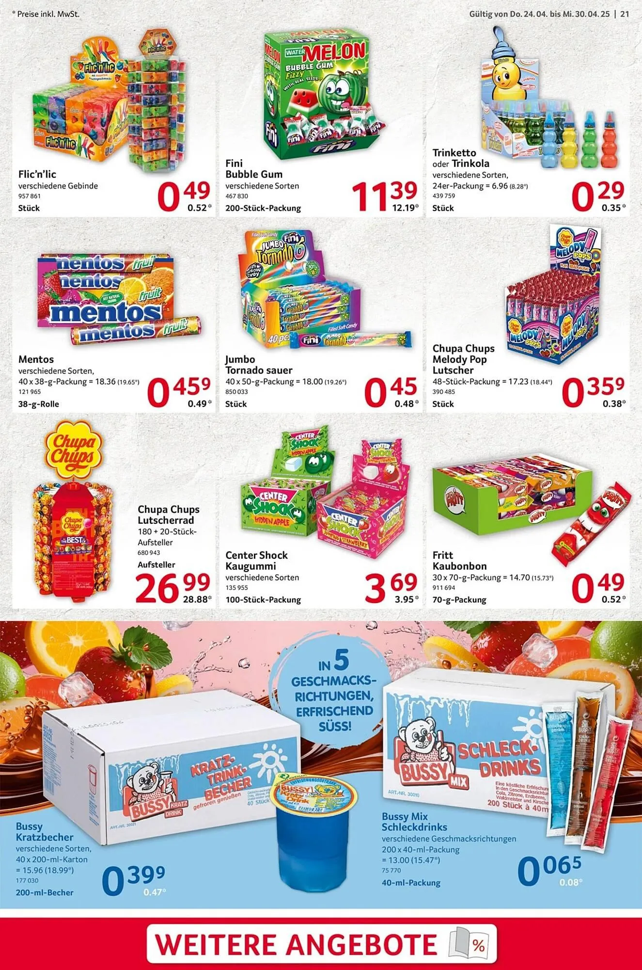 Selgros Prospekt von 24. April bis 30. April 2025 - Prospekt seite 21