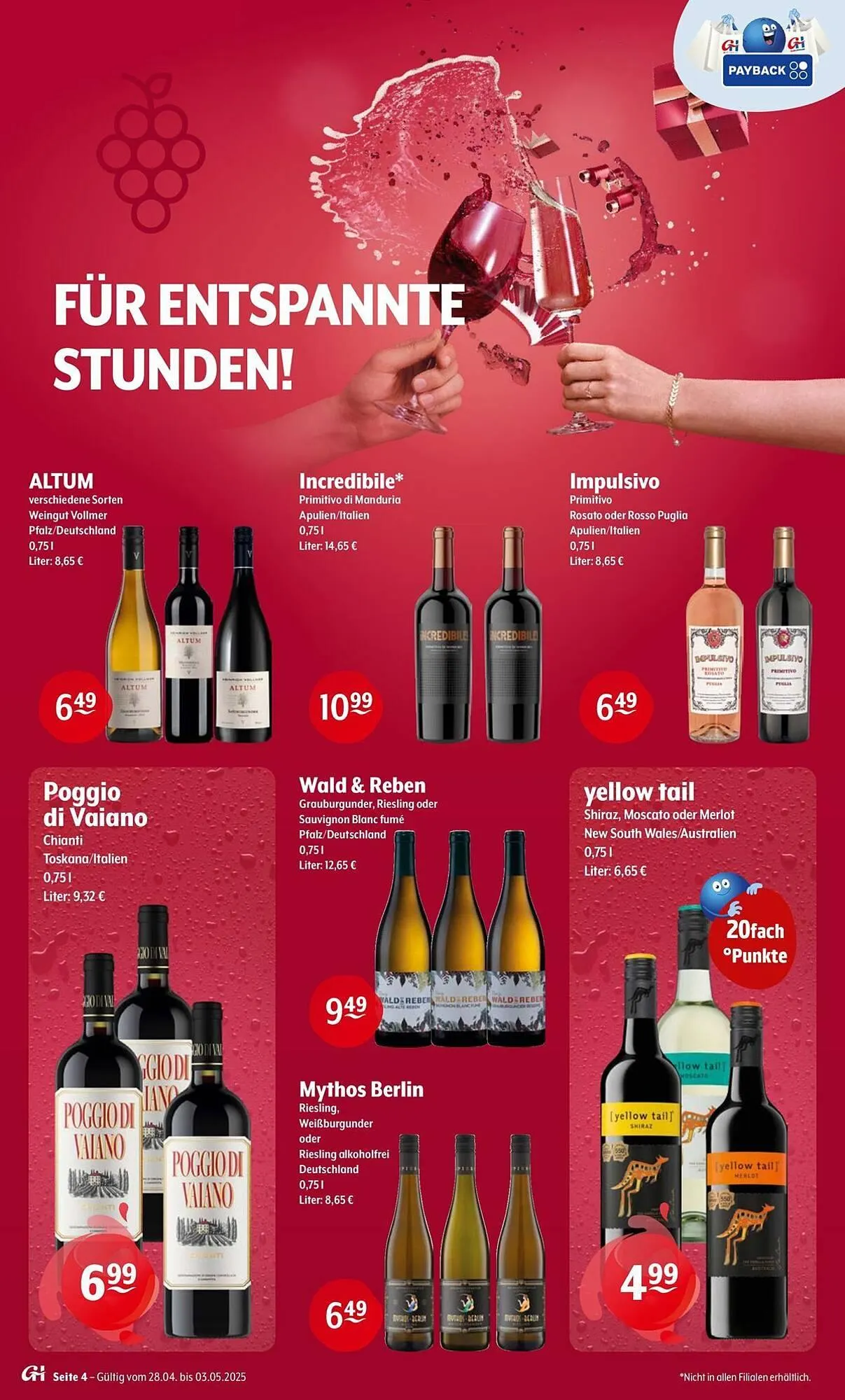 Getränke Hoffmann Prospekt von 28. April bis 3. Mai 2025 - Prospekt seite 4