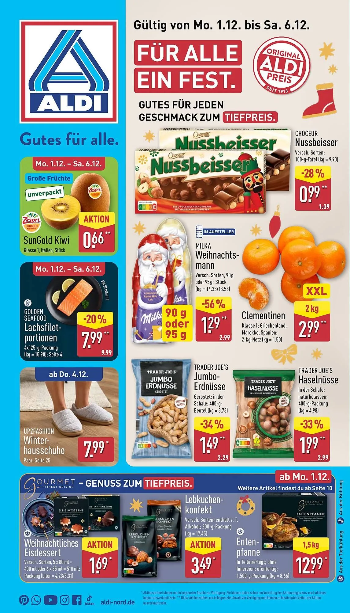 Aldi Nord Prospekt von 1. Dezember bis 6. Dezember 2025 - Prospekt seite 1