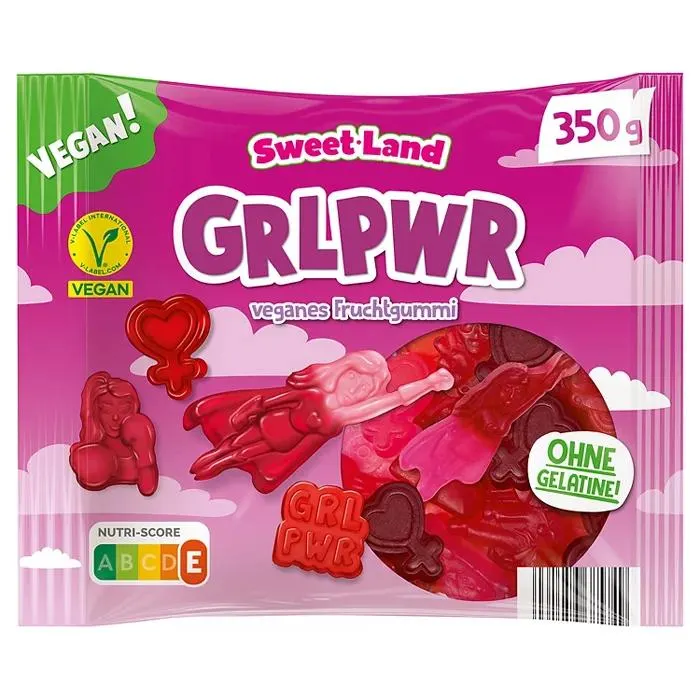 SWEET LAND Vegetarisches Fruchtgummi 350 g, Girlpower
