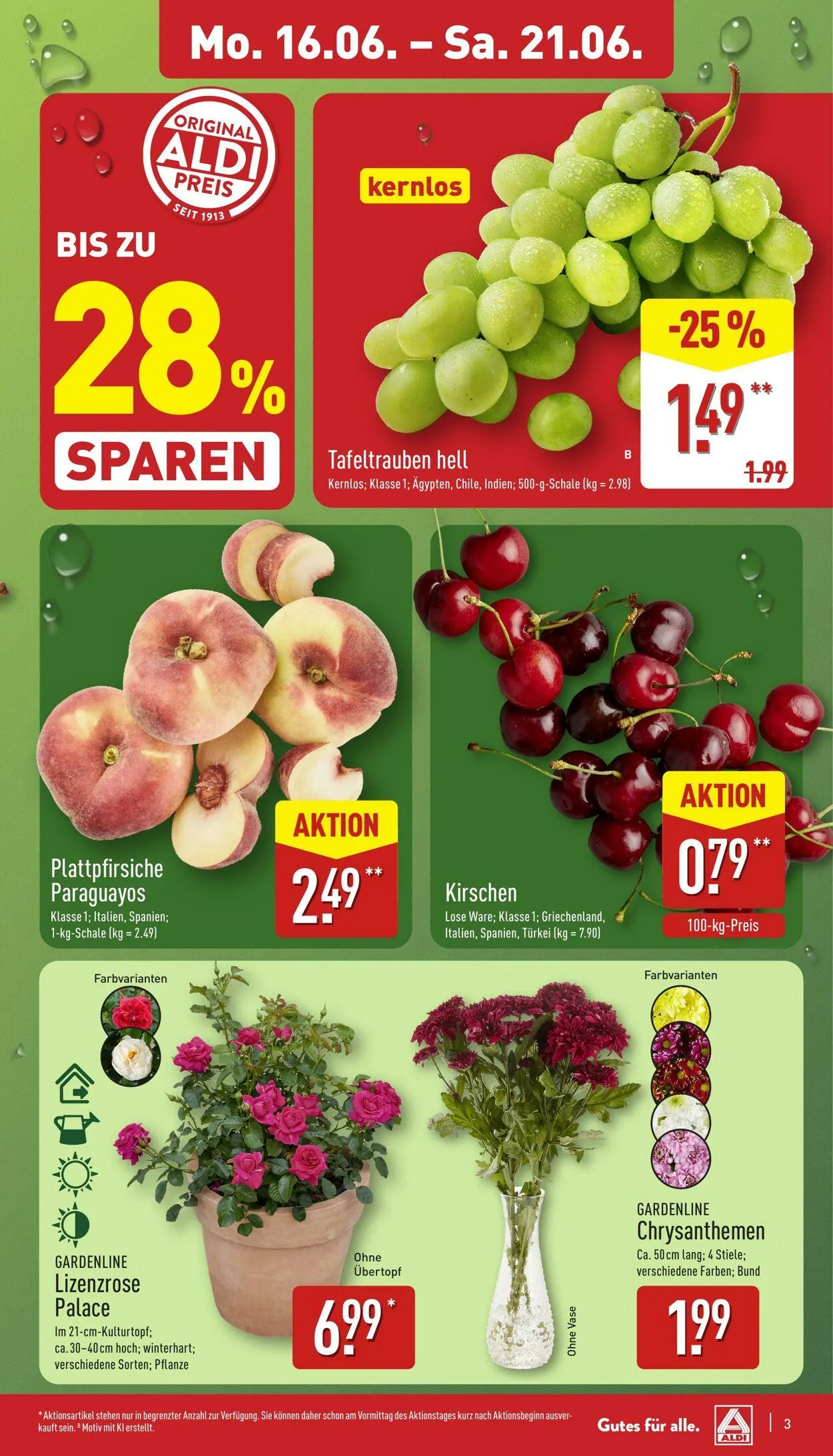 Aldi-Nord von 16. Juni bis 21. Juni 2025 - Prospekt seite 3