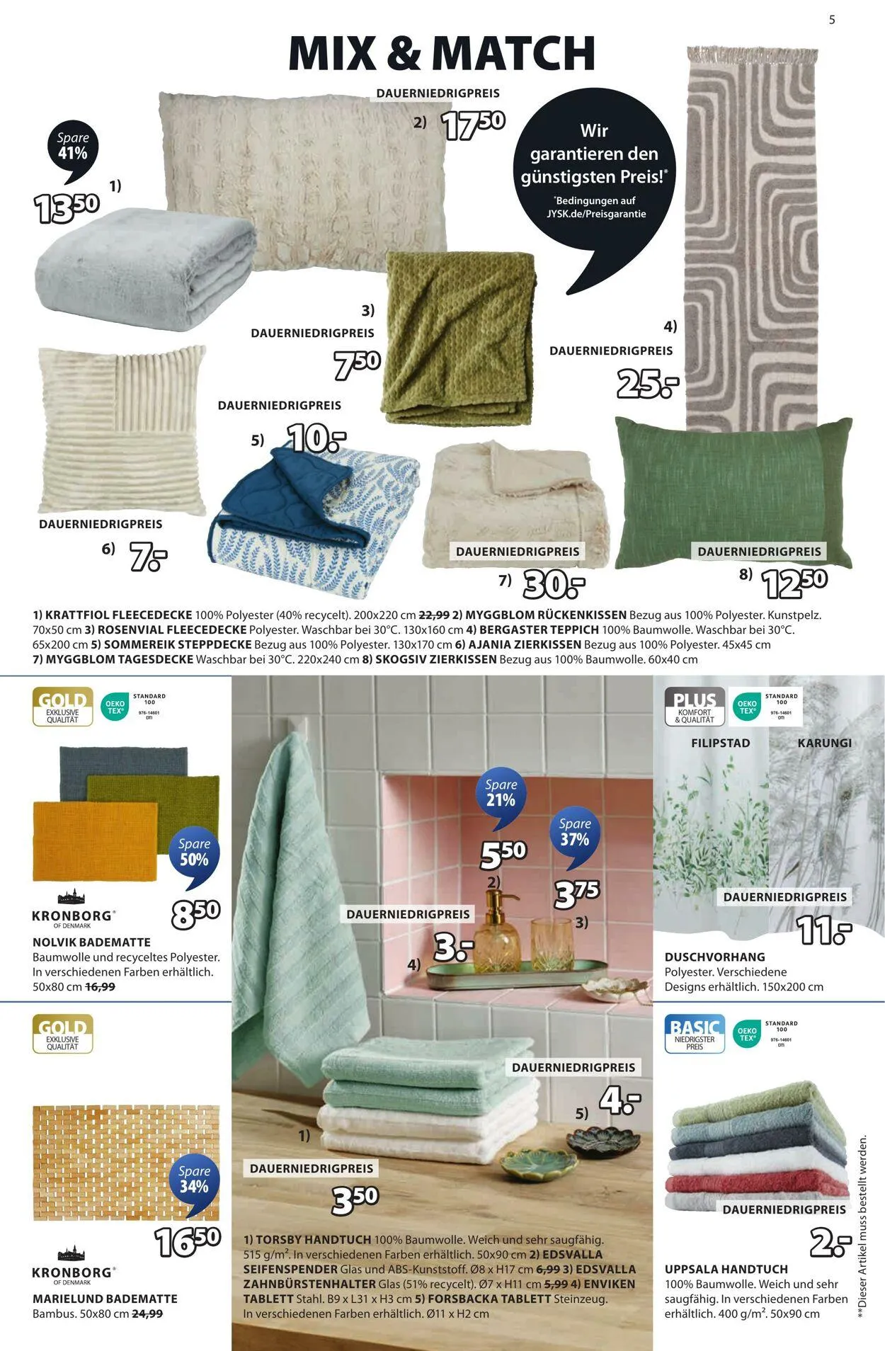 JYSK von 14. April bis 28. April 2025 - Prospekt seite 6