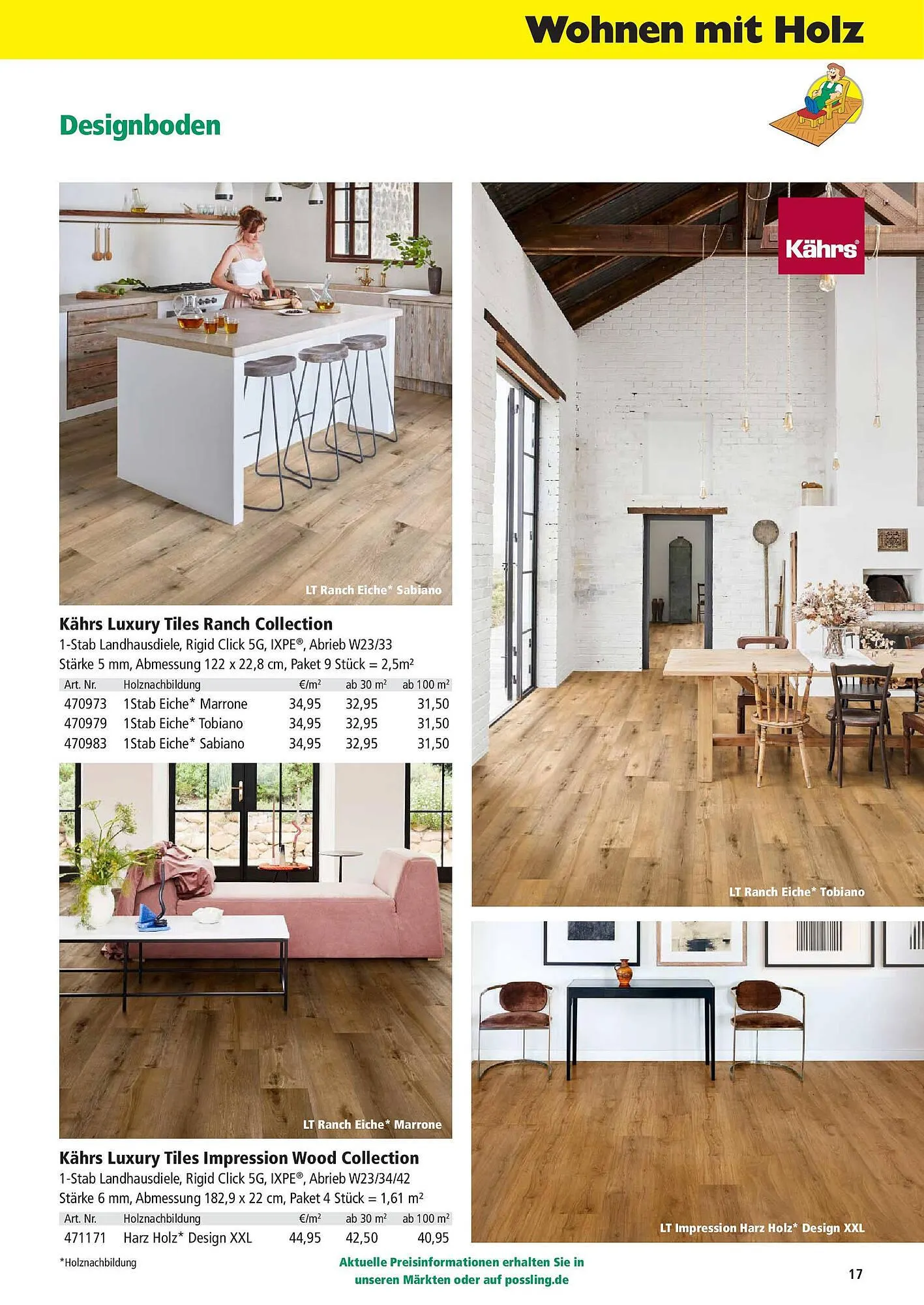 Holz Possling Prospekt von 31. März bis 30. Juni 2025 - Prospekt seite 17