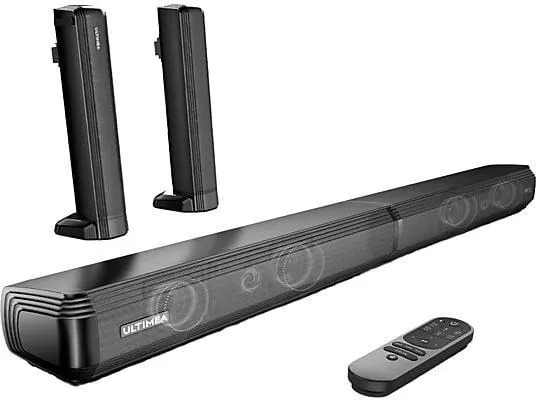 ULTIMEA Apollo S40 - 100W 2.2ch Soundbar für Heimkino, Teilbare 2-in-1, Bluetooth 5.3, Soundbar, Schwarz