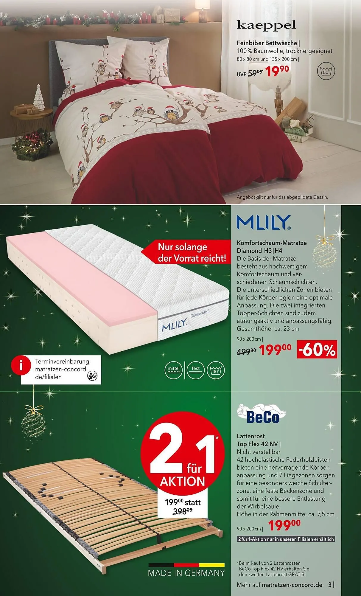 Matratzen Concord Prospekt von 26. November bis 26. Dezember 2025 - Prospekt seite 3