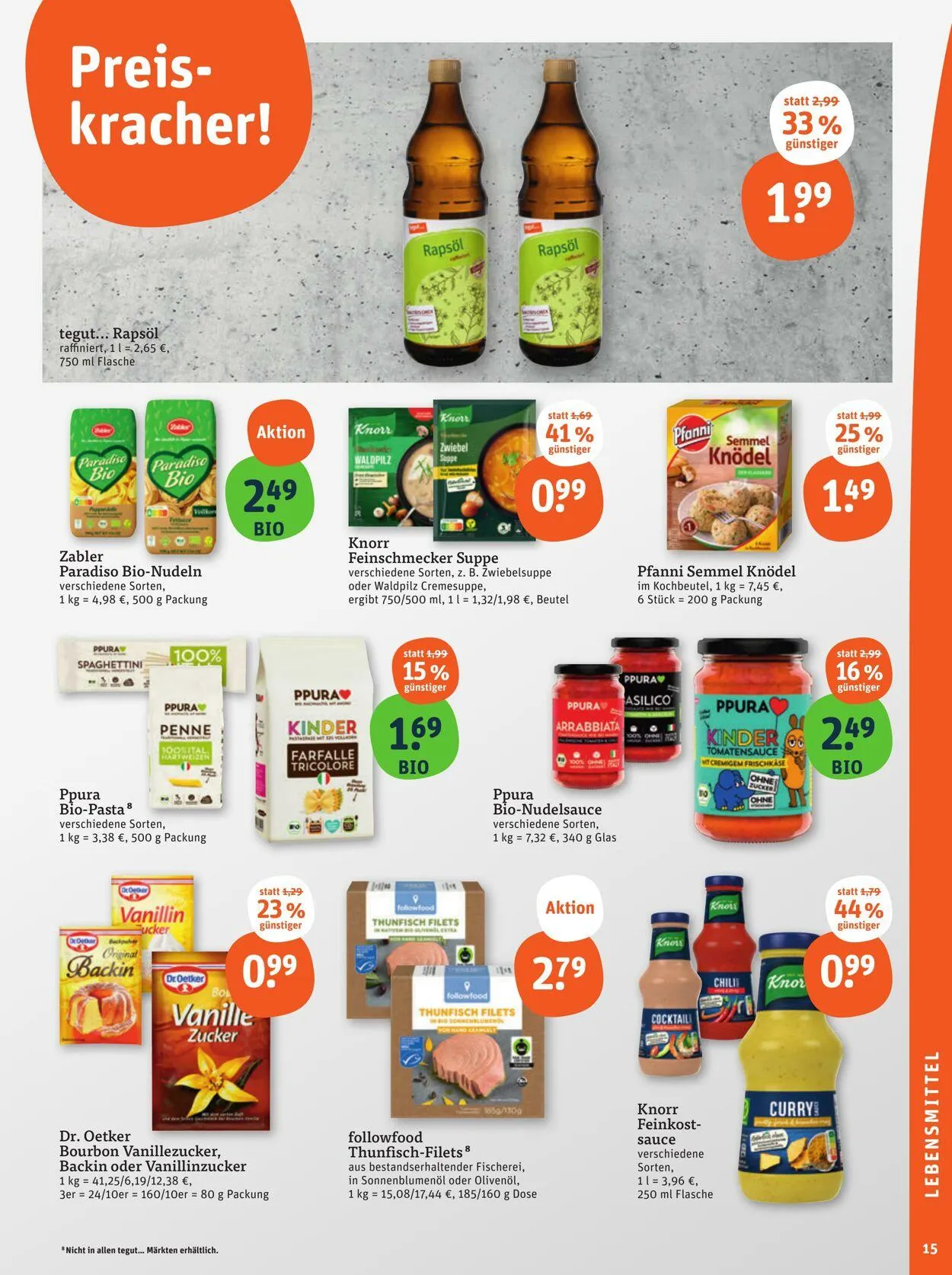 Tegut Aktueller Prospekt von 11. August bis 17. August 2025 - Prospekt seite 17