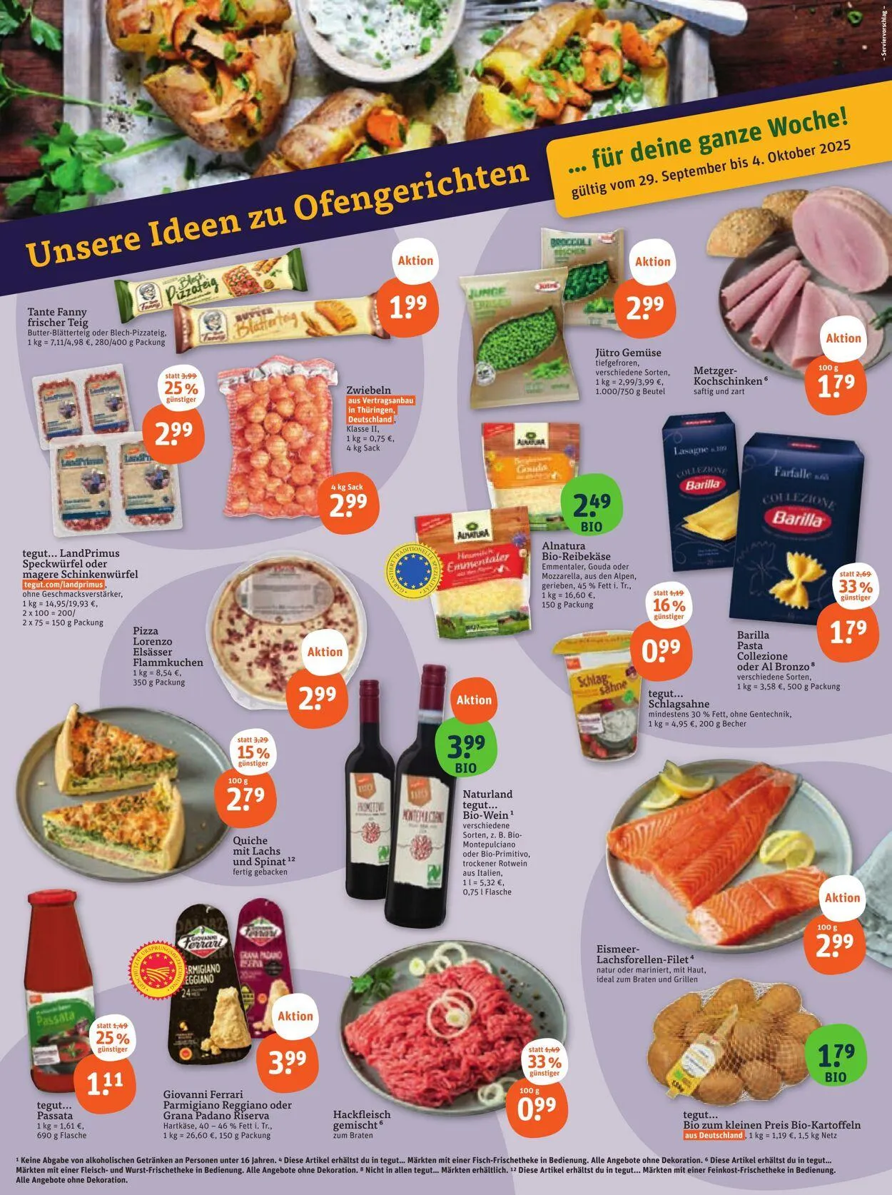 Tegut Aktueller Prospekt von 29. September bis 5. Oktober 2025 - Prospekt seite 2