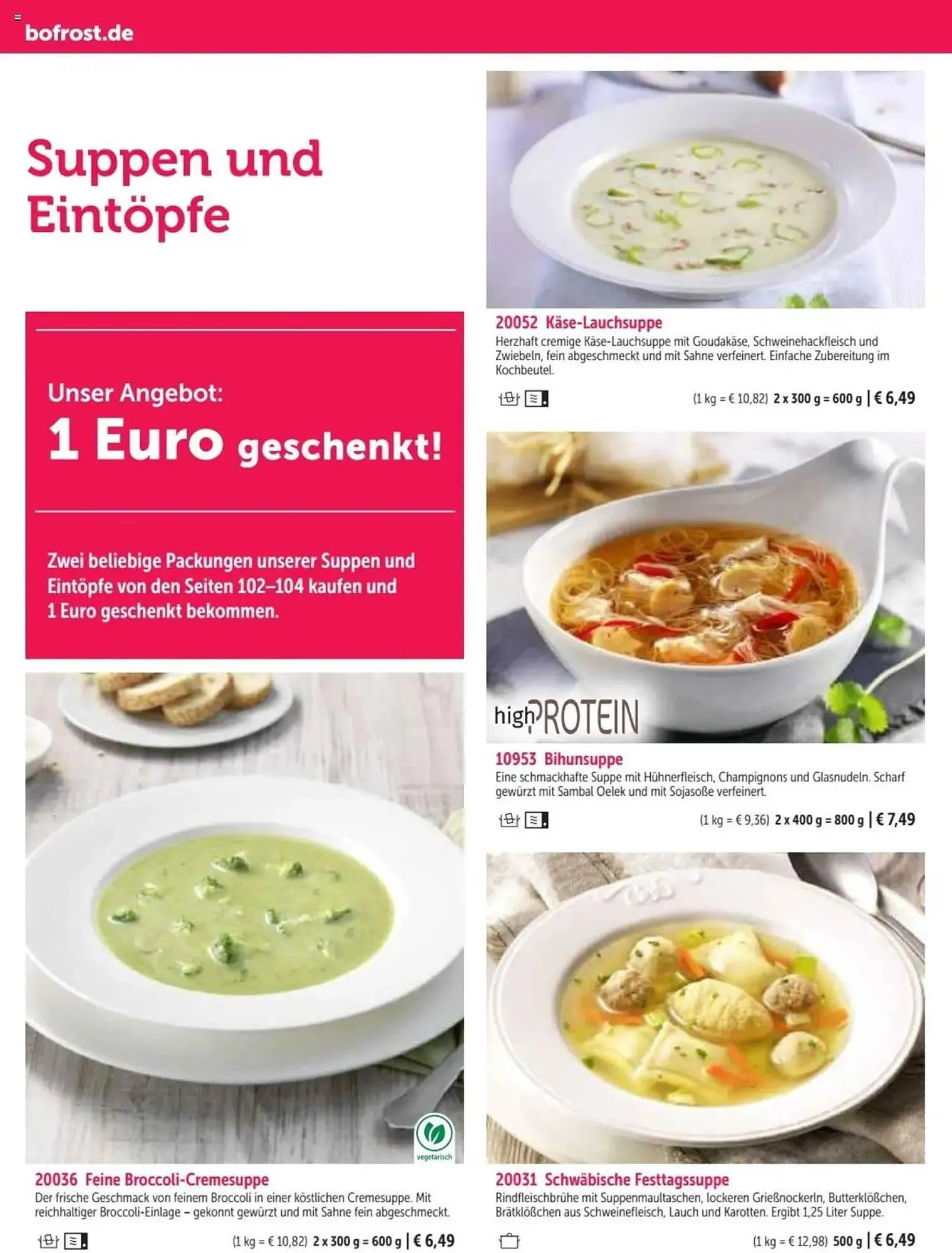 Bofrost Prospekt von 2. März bis 6. September 2025 - Prospekt seite 102