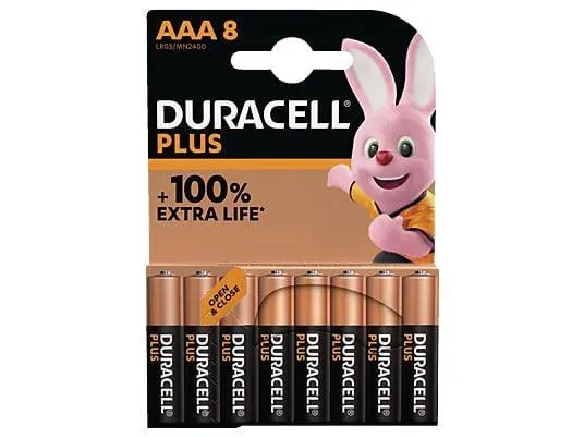 DURACELL 141179 AAA Batterie, Alkaline, 1.5 Volt 8 Stück