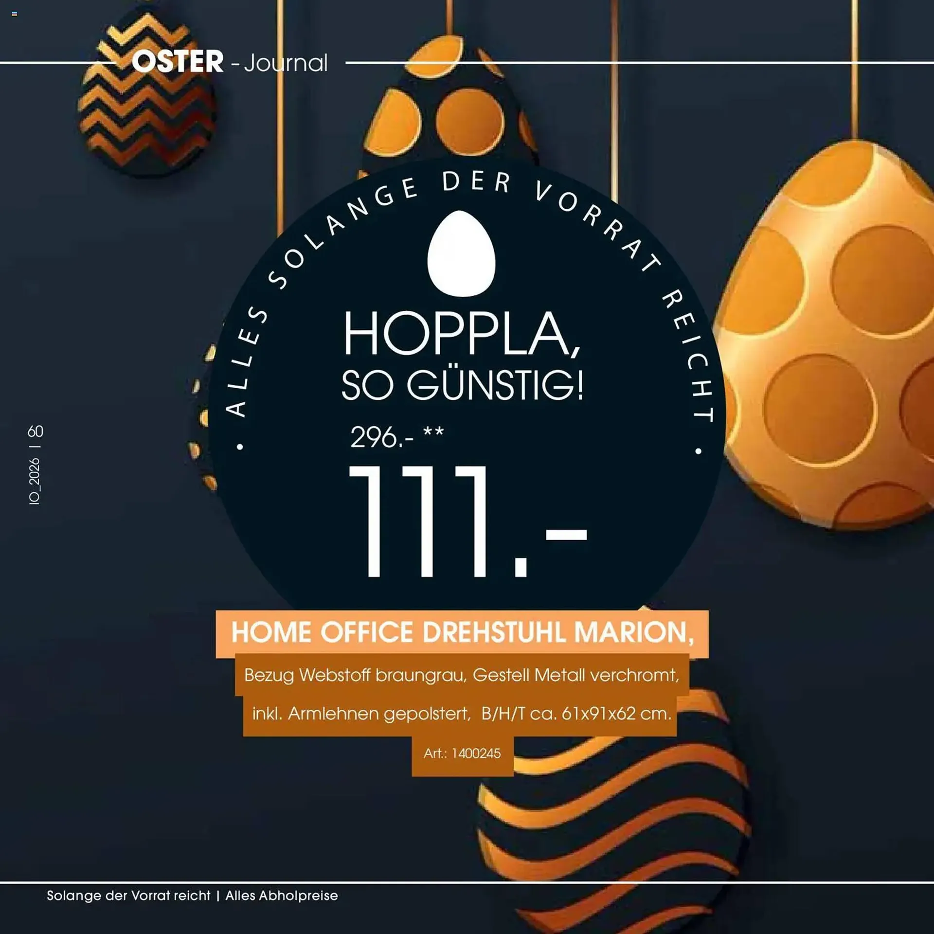 Zurbrüggen Prospekt von 23. März bis 11. April 2026 - Prospekt seite 60