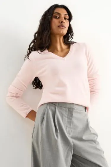 Cashmere V-neck jumper