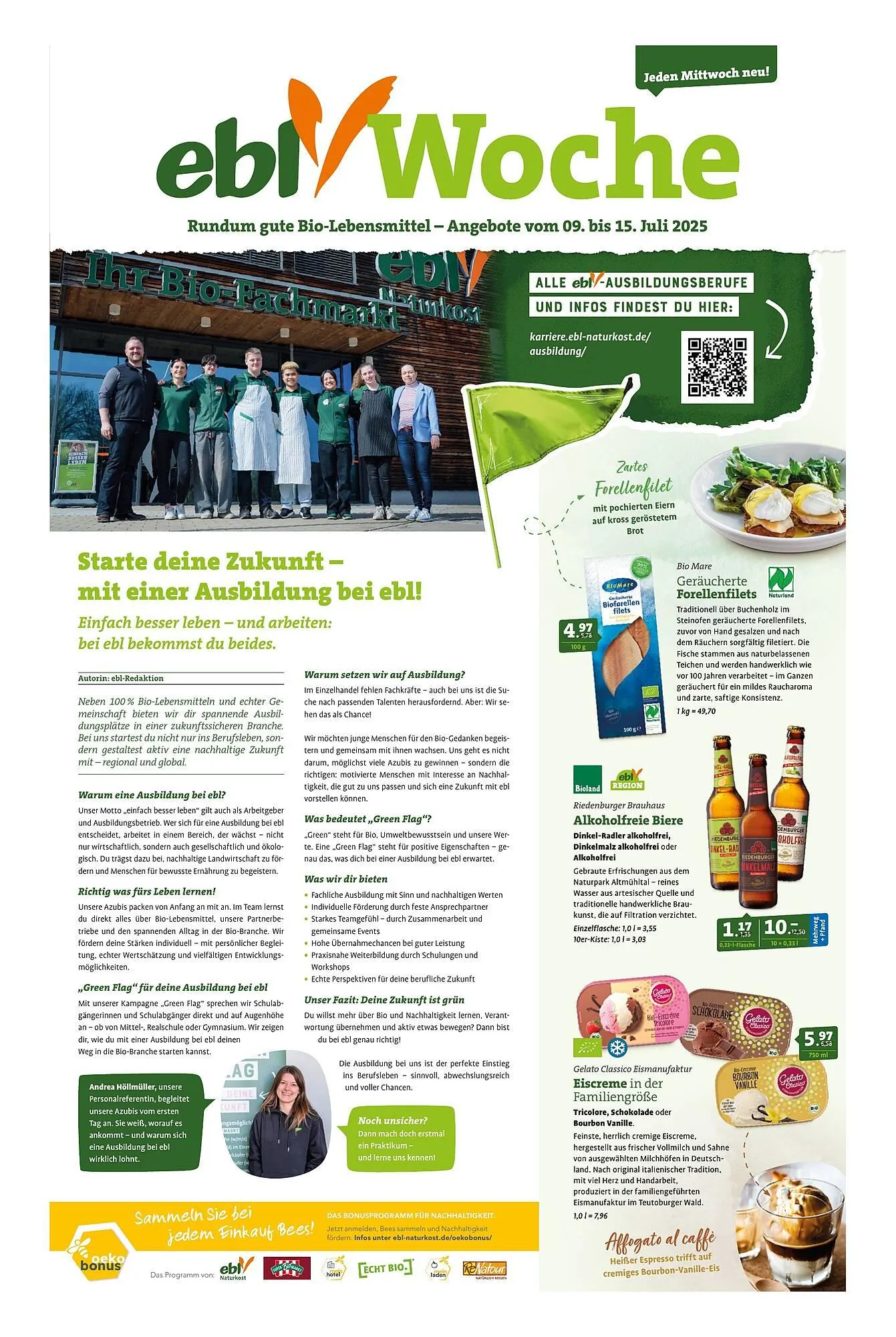 Ebl Naturkost Prospekt von 9. Juli bis 15. Juli 2025 - Prospekt seite 1