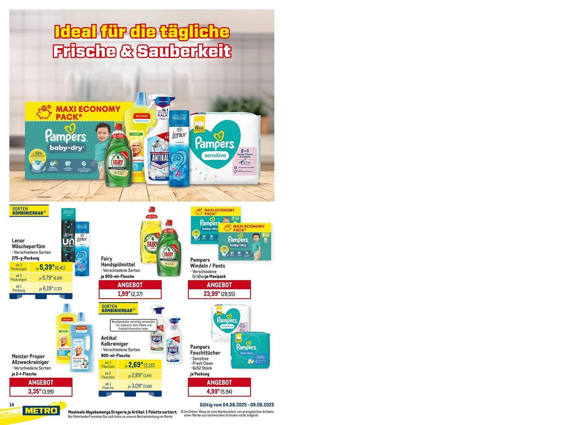 METRO Prospekt von 4. August bis 9. August 2025 - Prospekt seite 14