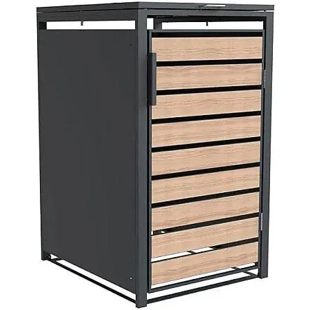 Westmann Mülltonnenbox Lacina | 1x 240 L Holzoptik 80x68x116cm