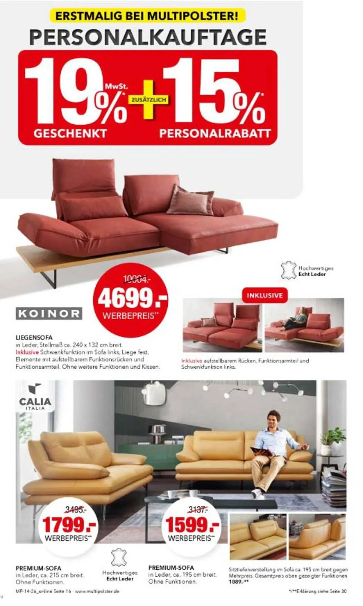 Multipolster Prospekt von 14. April bis 24. April 2026 - Prospekt seite 16