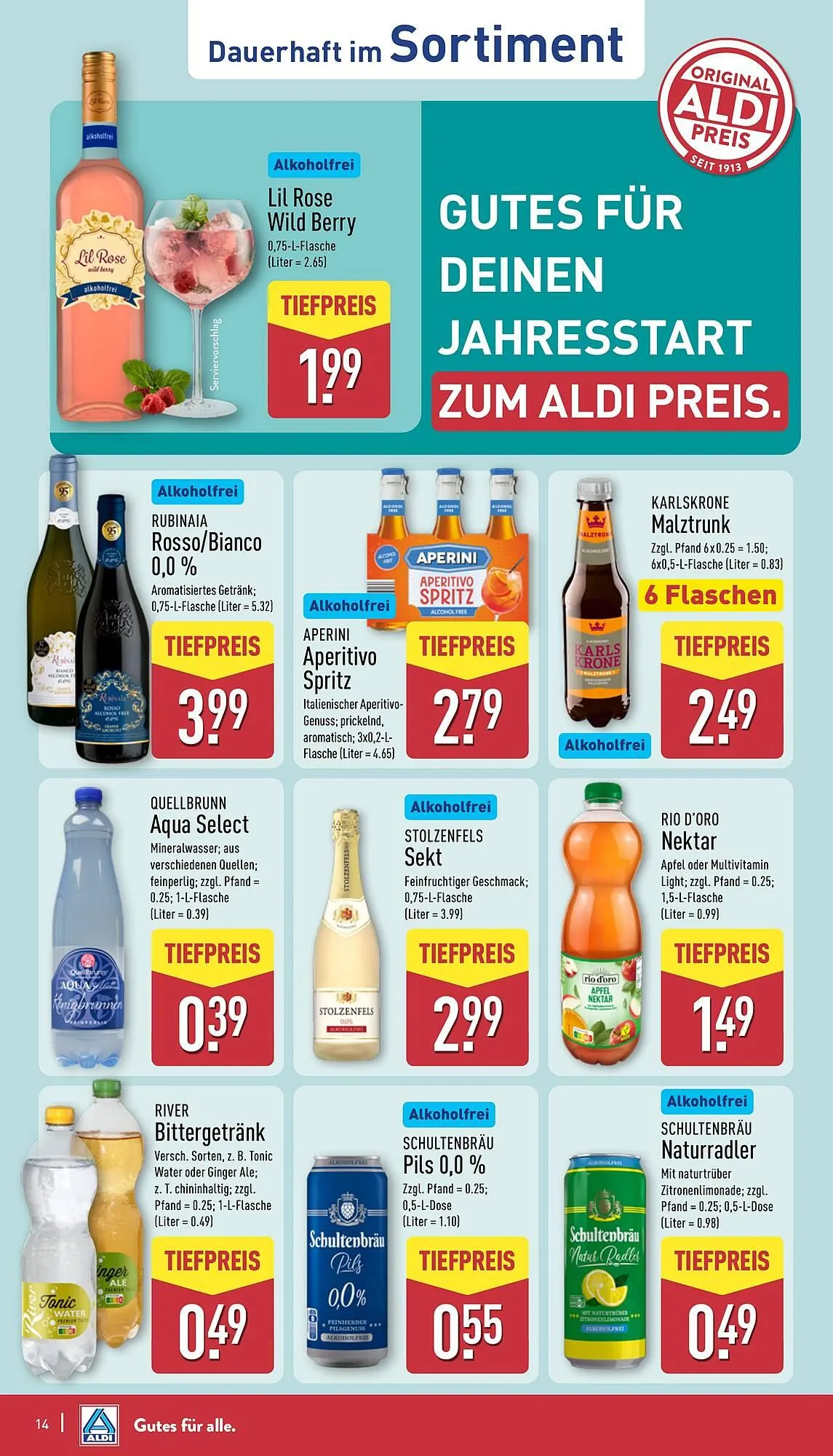 Aldi Nord Prospekt von 5. Januar bis 10. Januar 2026 - Prospekt seite 14
