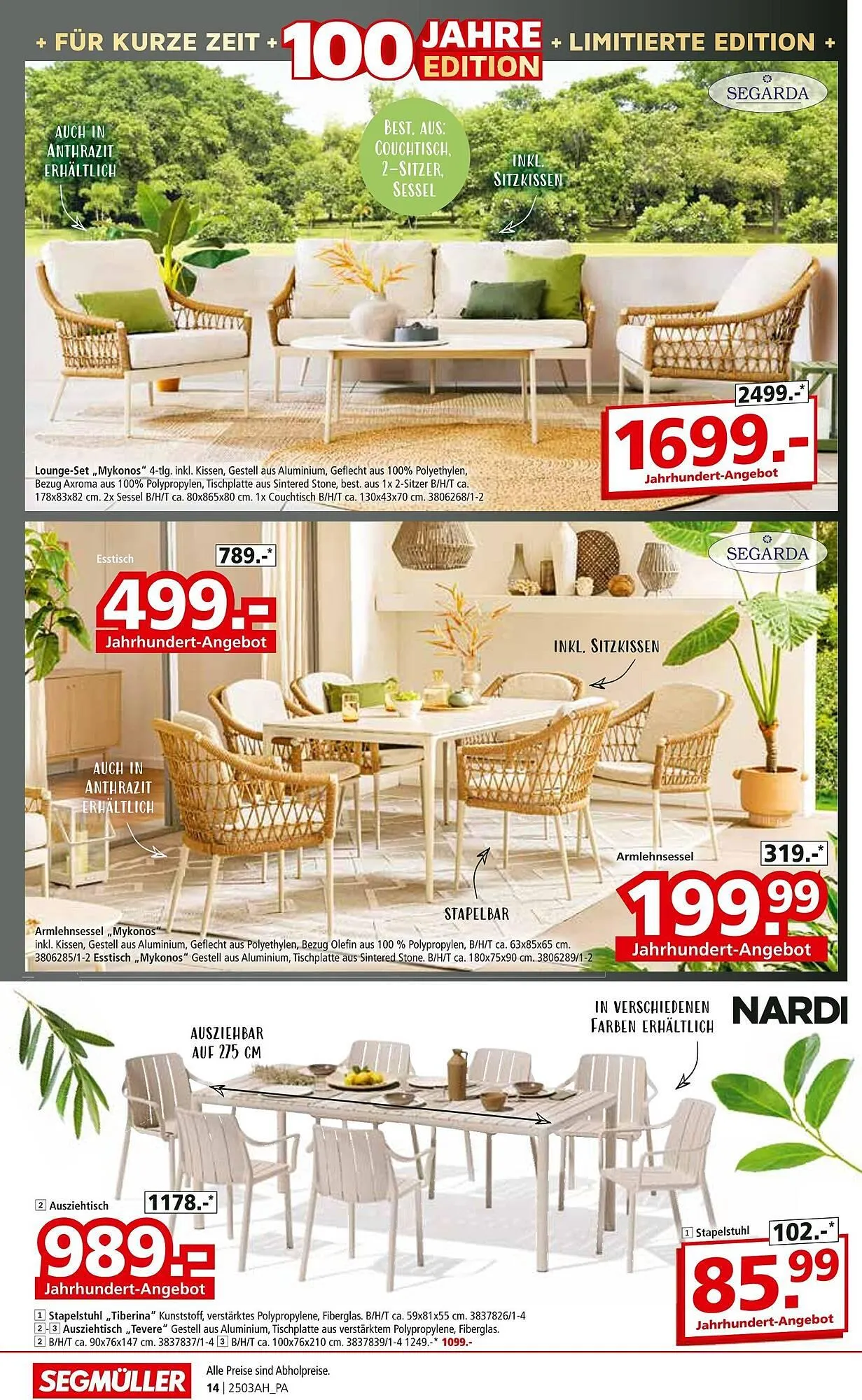 Segmüller Prospekt von 21. Februar bis 26. April 2025 - Prospekt seite 14