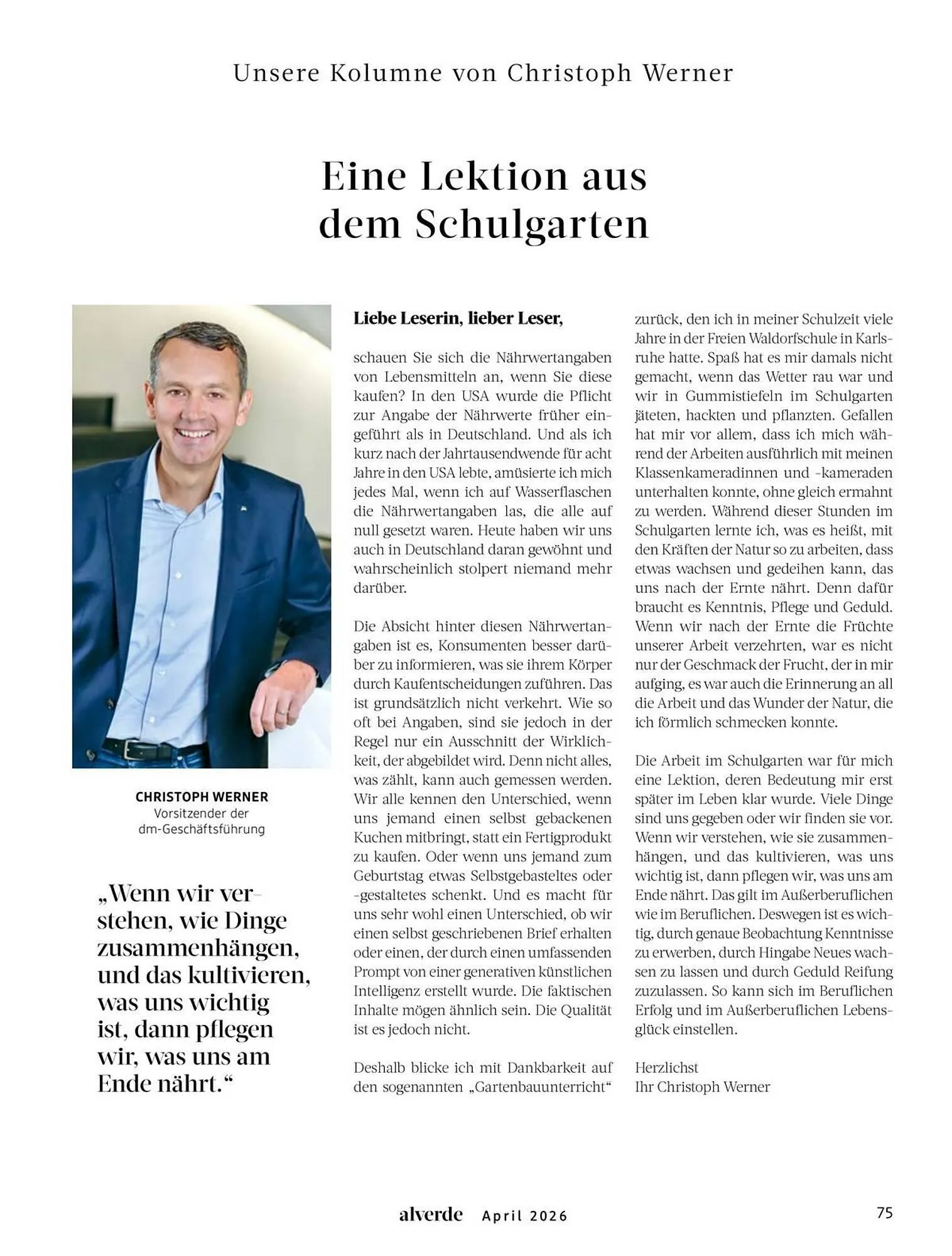 Dm drogerie Magazin von 1. April bis 30. April 2026 - Prospekt seite 75