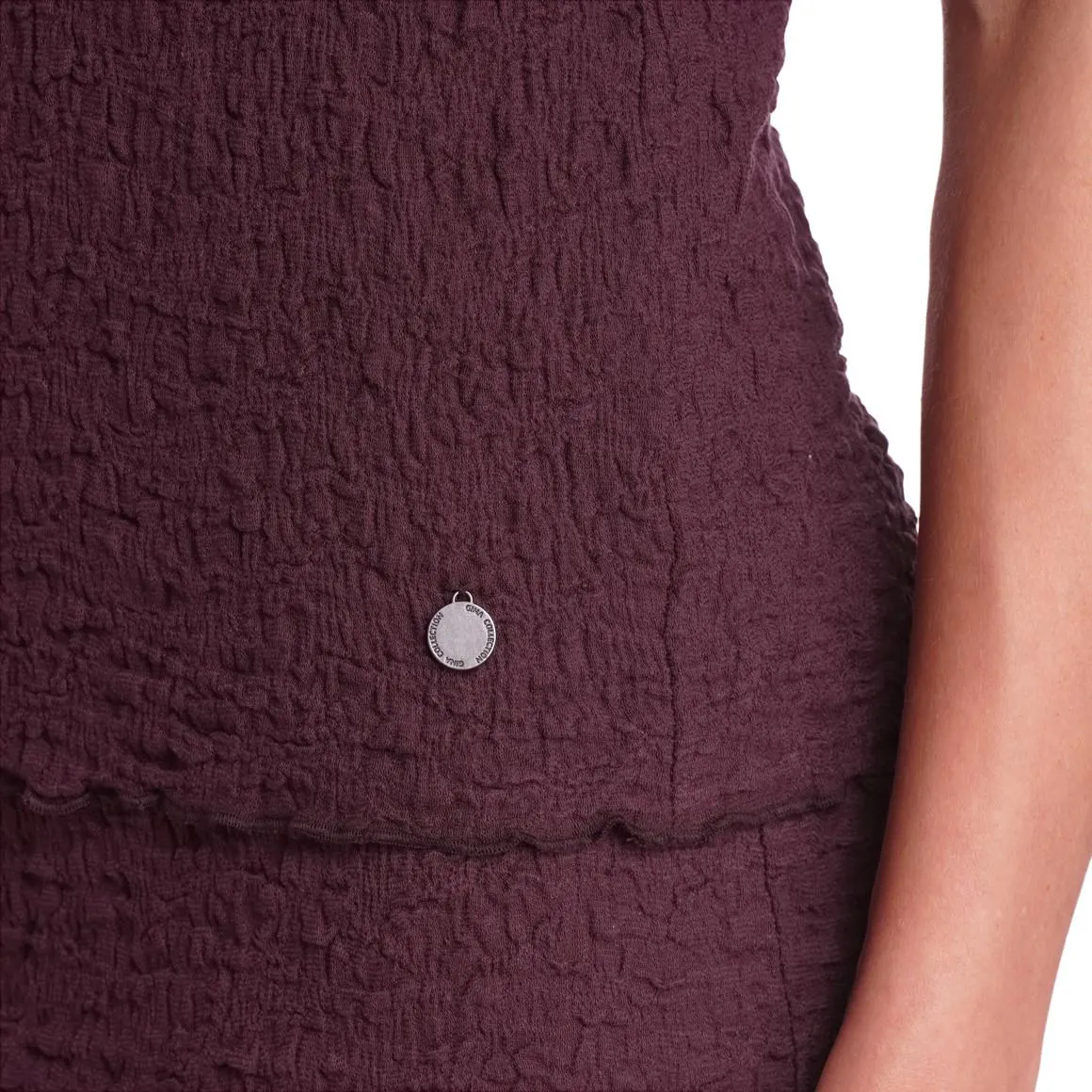 Damen T-Shirt in Crepp-Optik