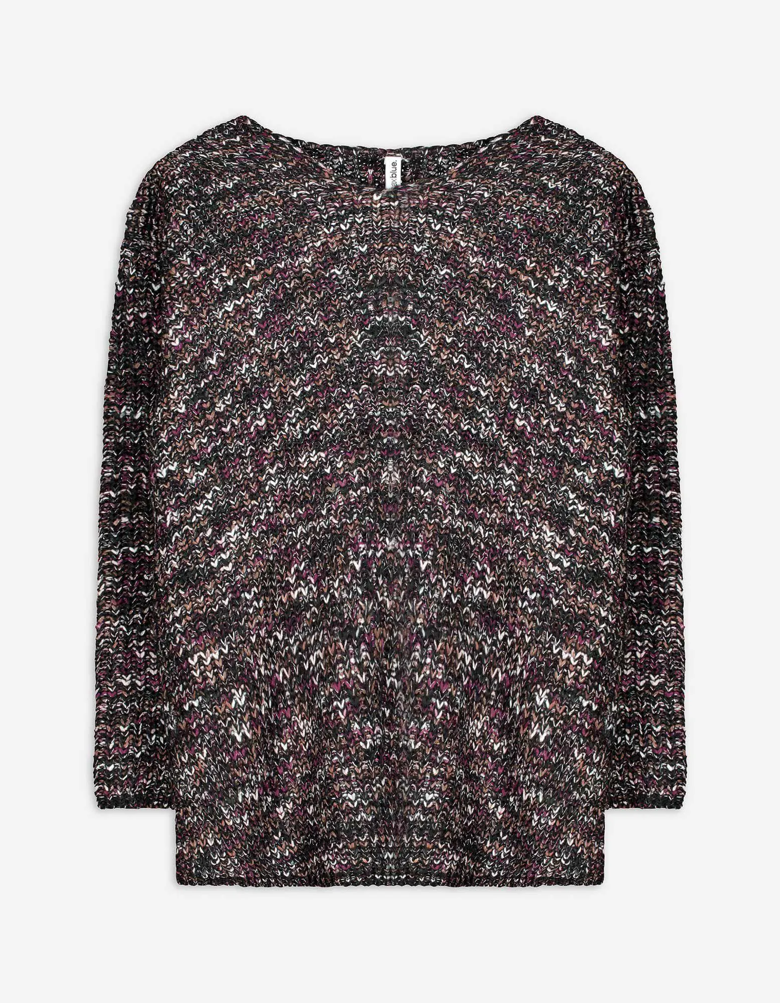 Strickpullover - V-Ausschnitt - schwarz