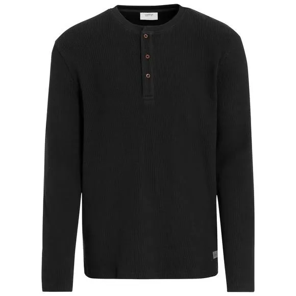 Herren Langarmshirt mit Struktur