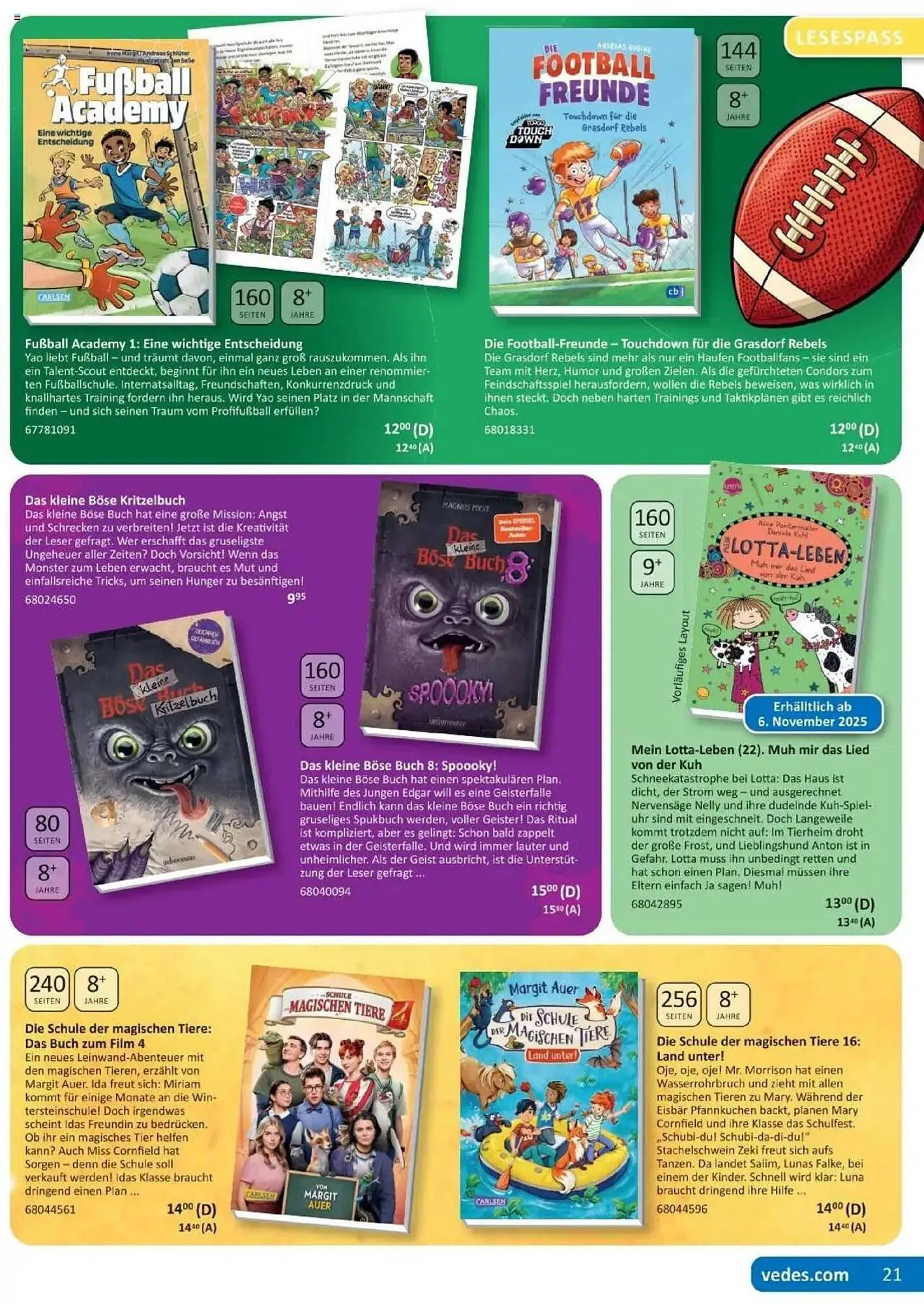 Vedes Prospekt von 25. August bis 31. Oktober 2025 - Prospekt seite 21