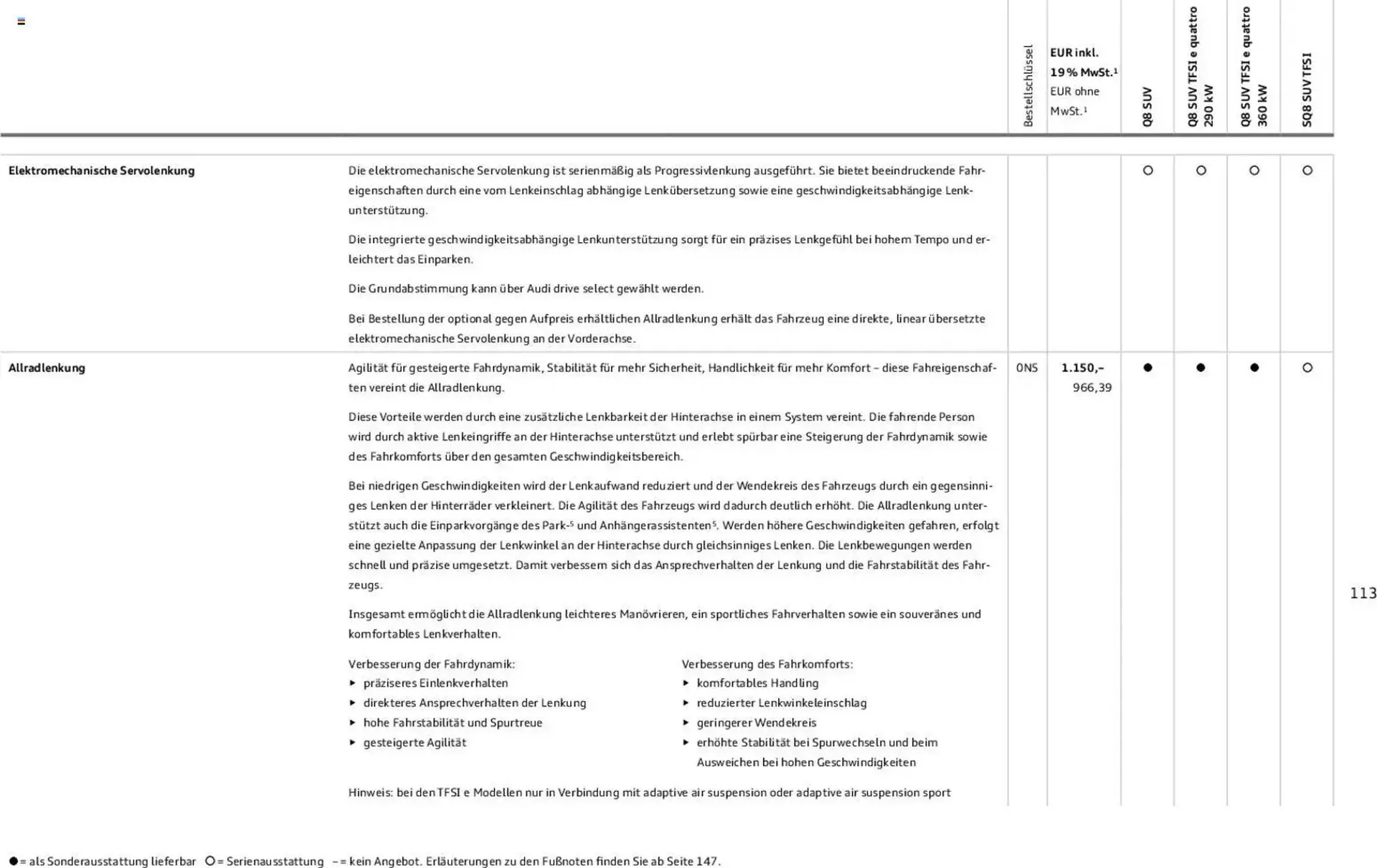 Audi Prospekt von 6. November bis 6. November 2026 - Prospekt seite 113