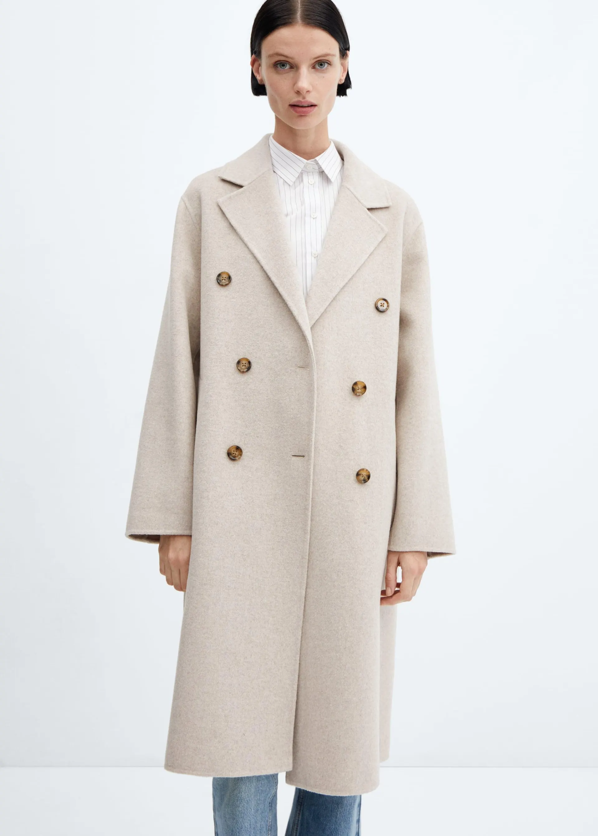 Handmade oversized wool coat