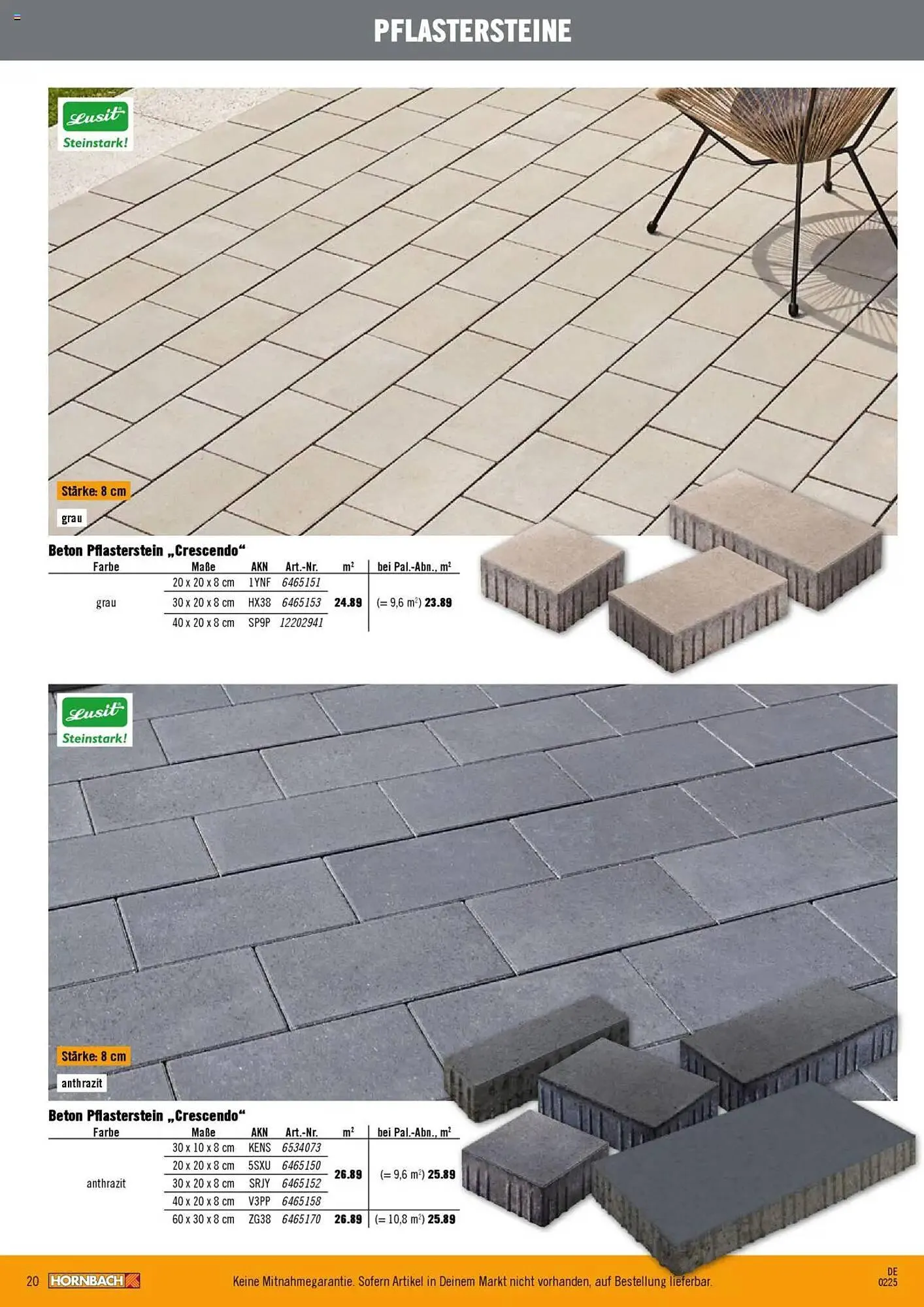 Hornbach Prospekt von 28. Februar bis 29. März 2025 - Prospekt seite 20