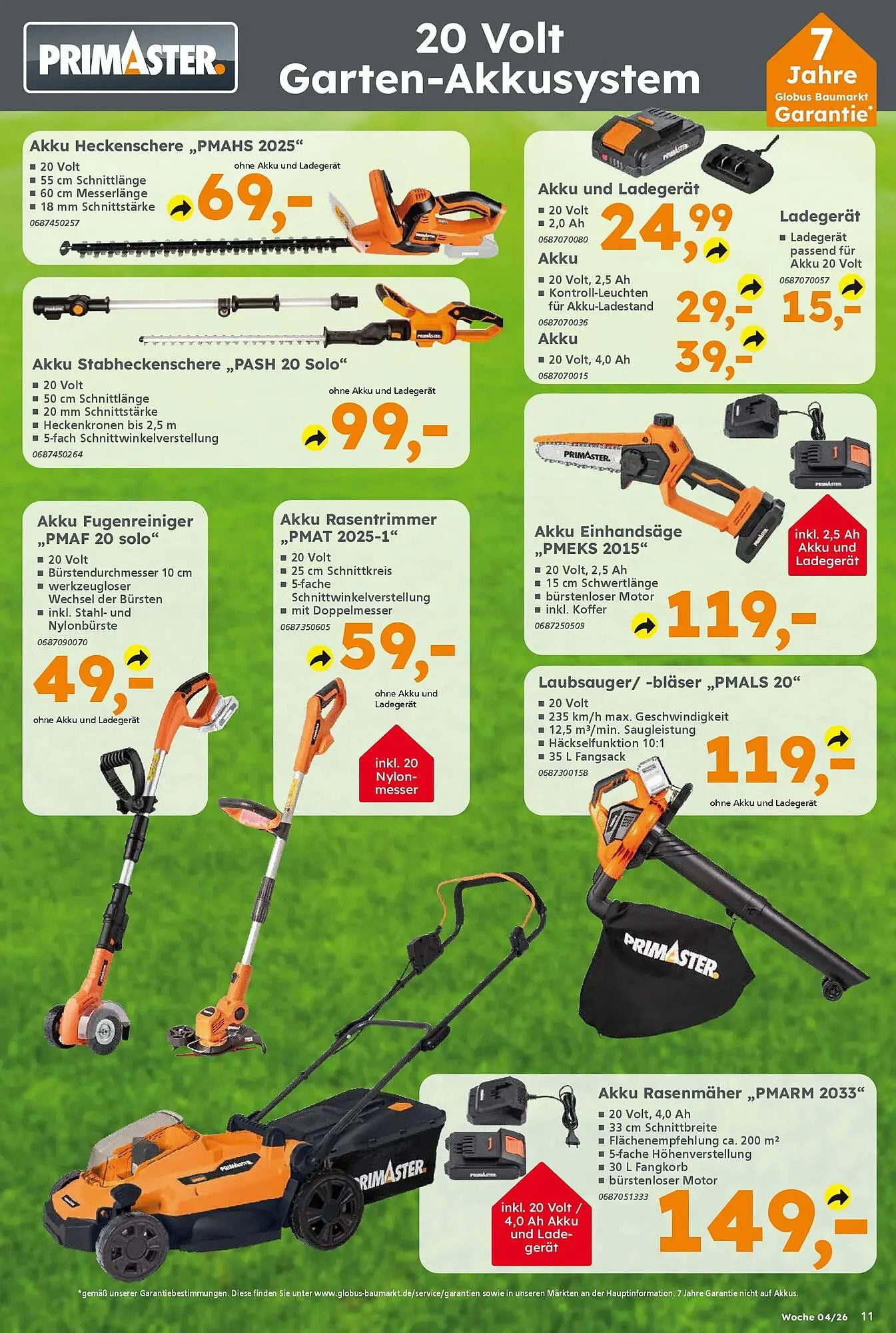 Globus Baumarkt Prospekt von 18. Januar bis 24. Januar 2026 - Prospekt seite 11