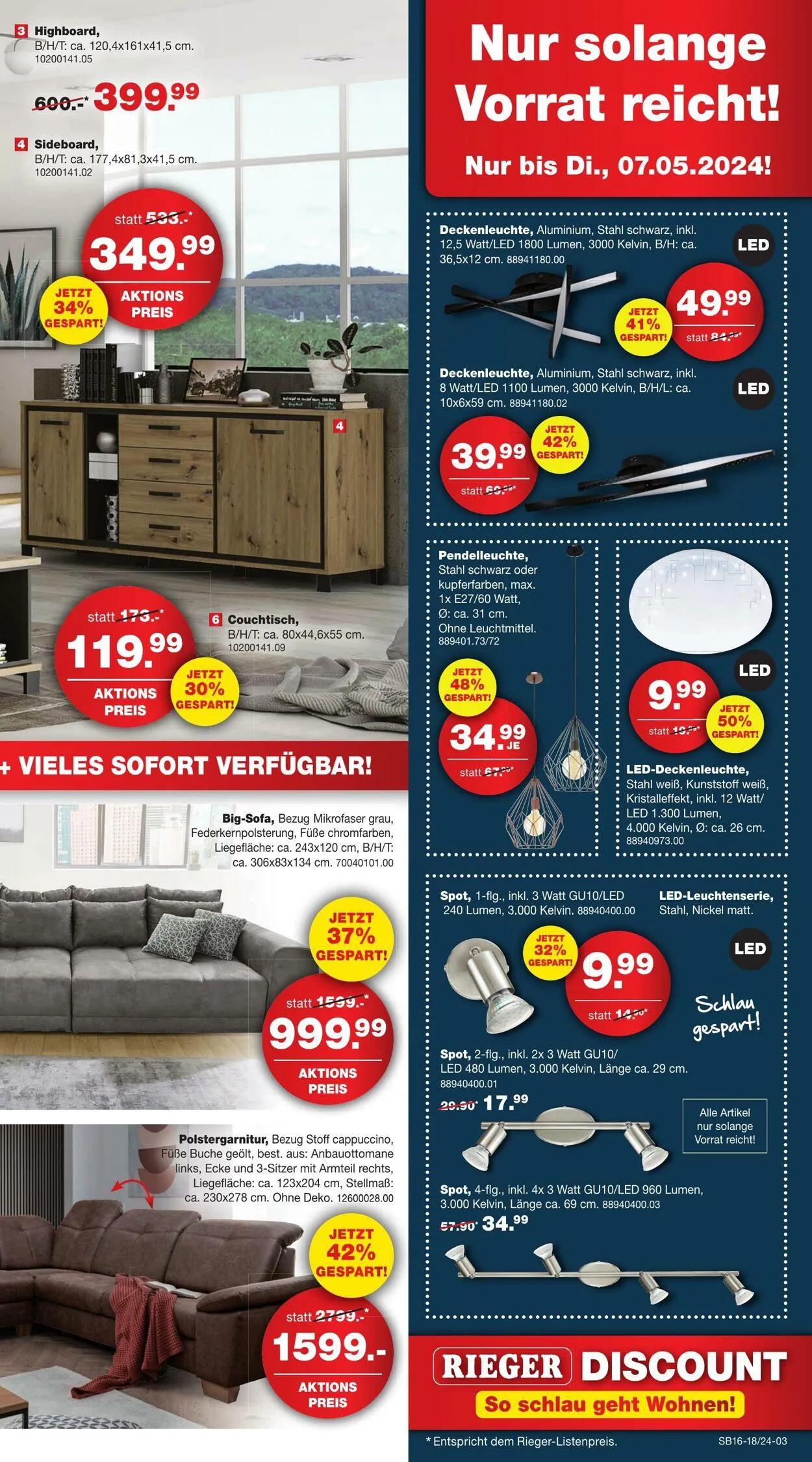 Möbel Rieger Aktueller Prospekt von 3. Dezember bis 17. Dezember 2025 - Prospekt seite 3