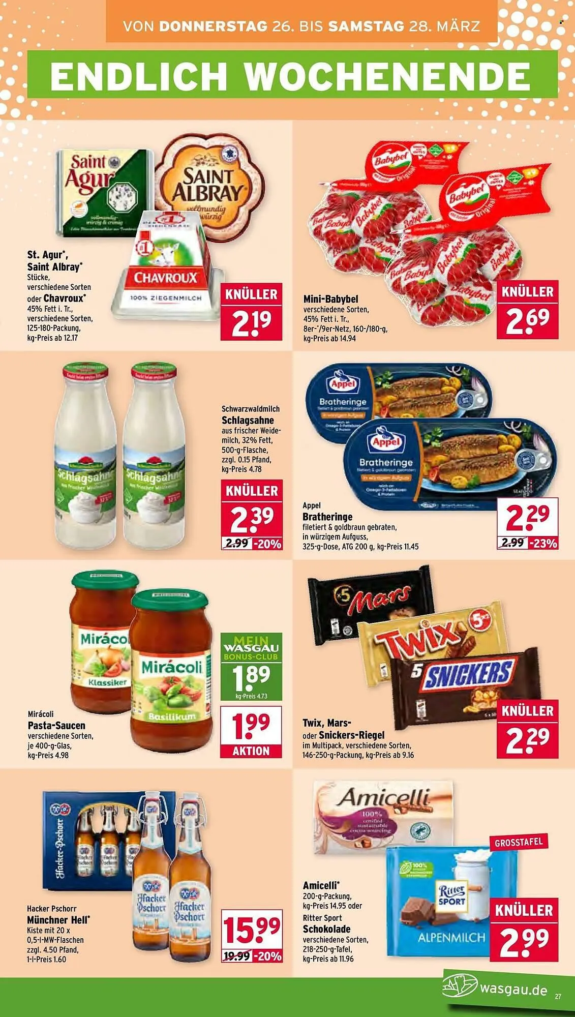 Wasgau Prospekt von 23. März bis 28. März 2026 - Prospekt seite 27