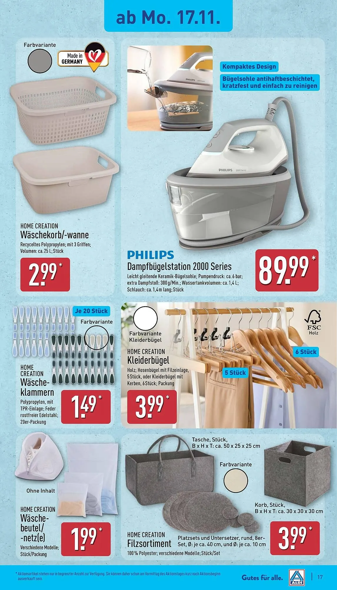 Aldi Nord Prospekt von 17. November bis 22. November 2025 - Prospekt seite 17