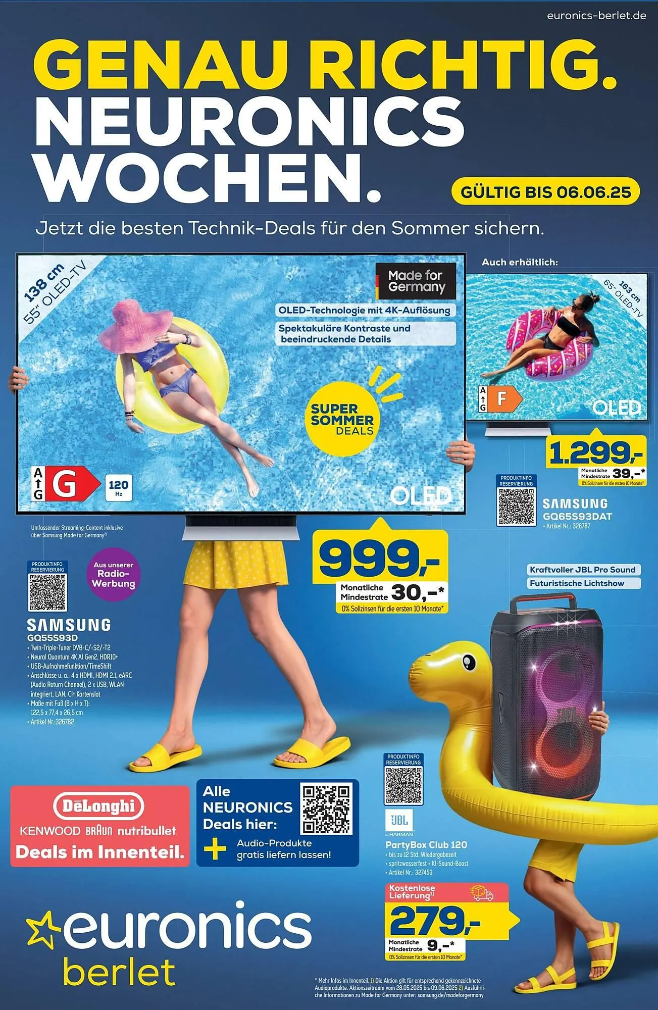 Euronics Berlet Prospekt von 29. Mai bis 7. Juni 2025 - Prospekt seite 1