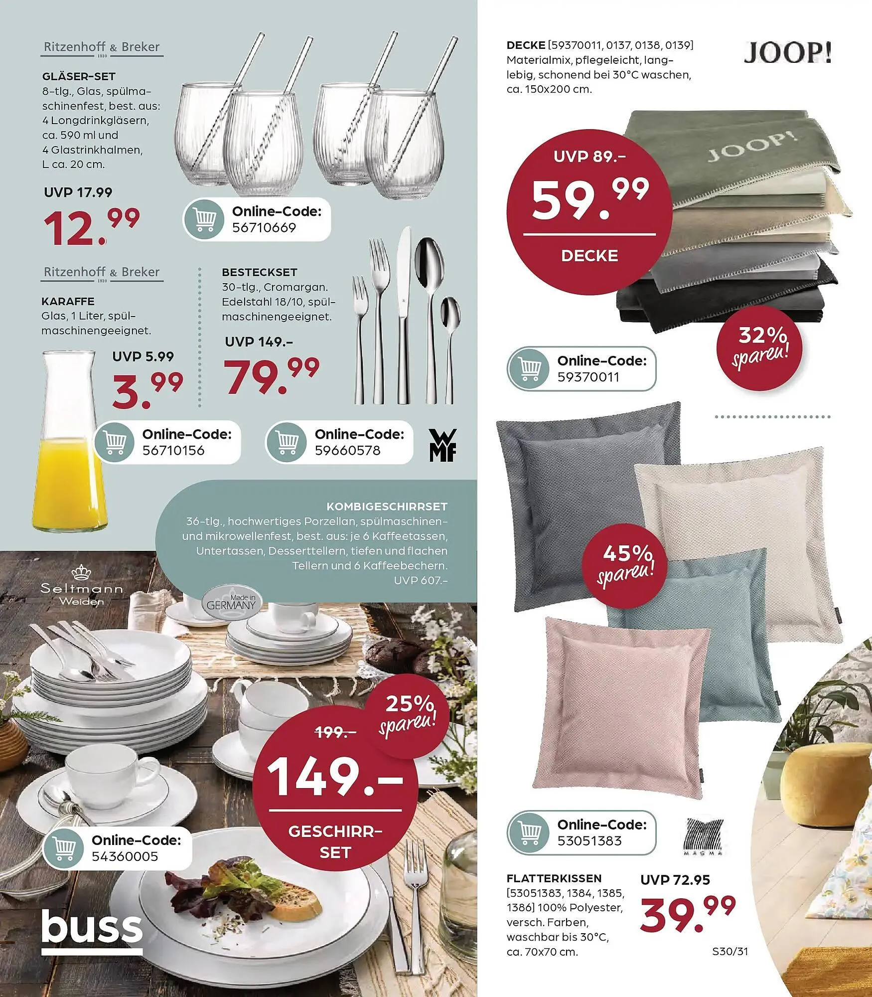 Möbel Buss Prospekt von 26. Februar bis 16. März 2026 - Prospekt seite 30